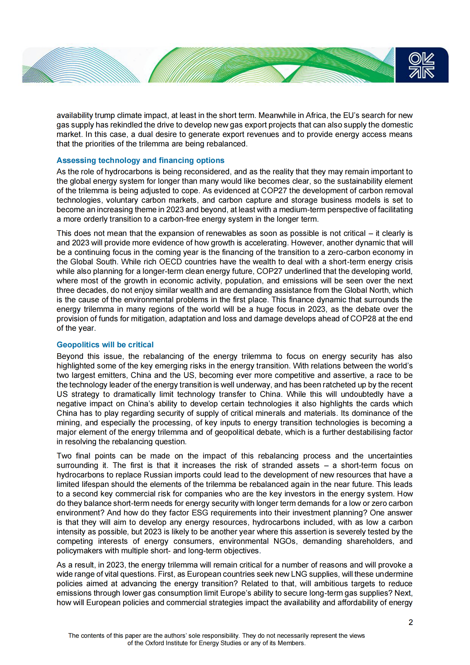 牛津大学：全球能源经济主题2023【英文版】 第5页