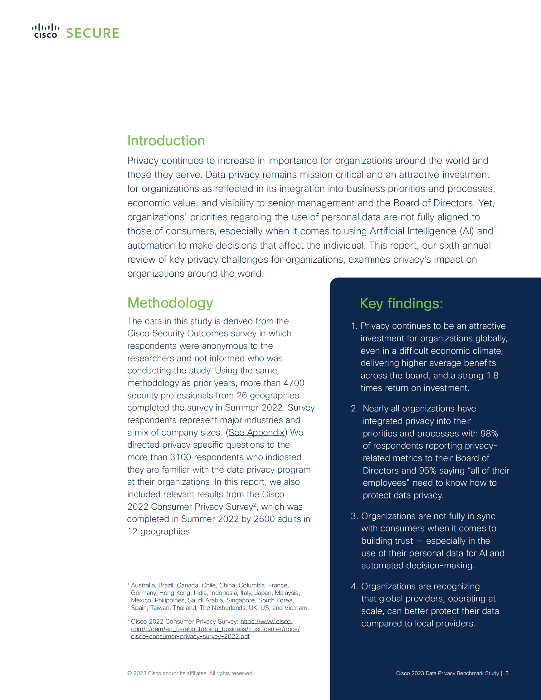 思科：2023年数据隐私基准研究报告【英文版】 第3页
