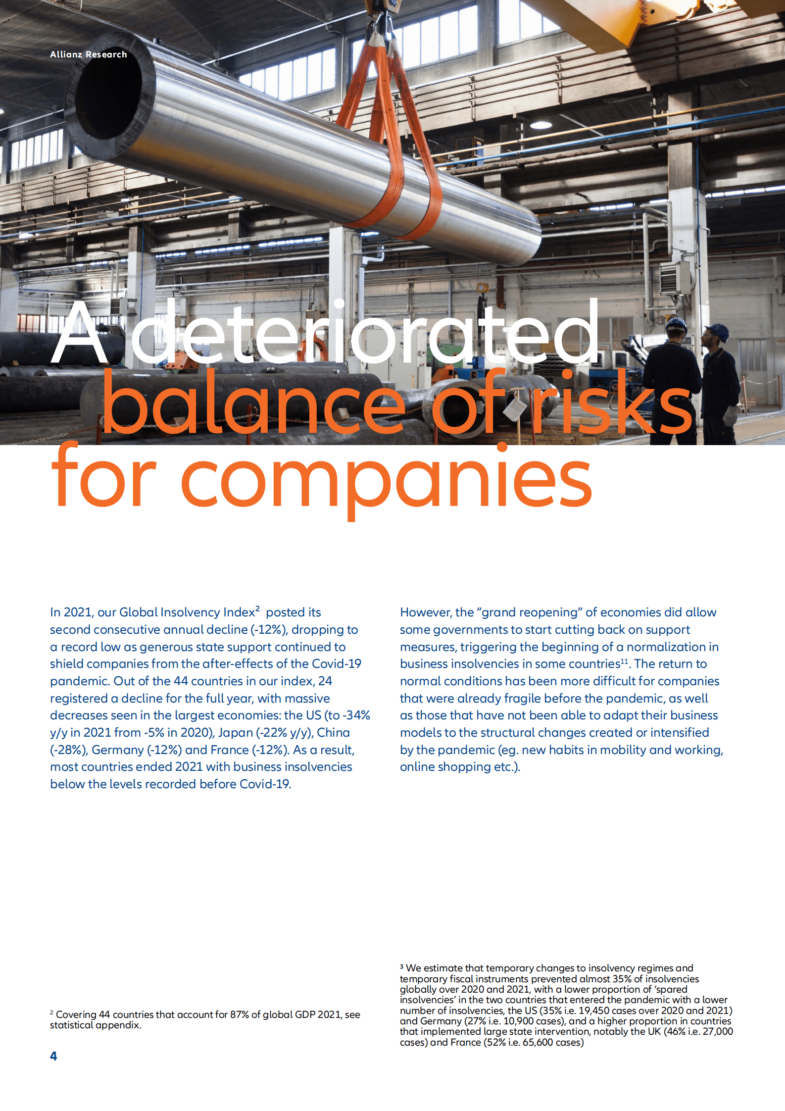 Allianz Research：2022年全球破产报告【英文版】 第4页