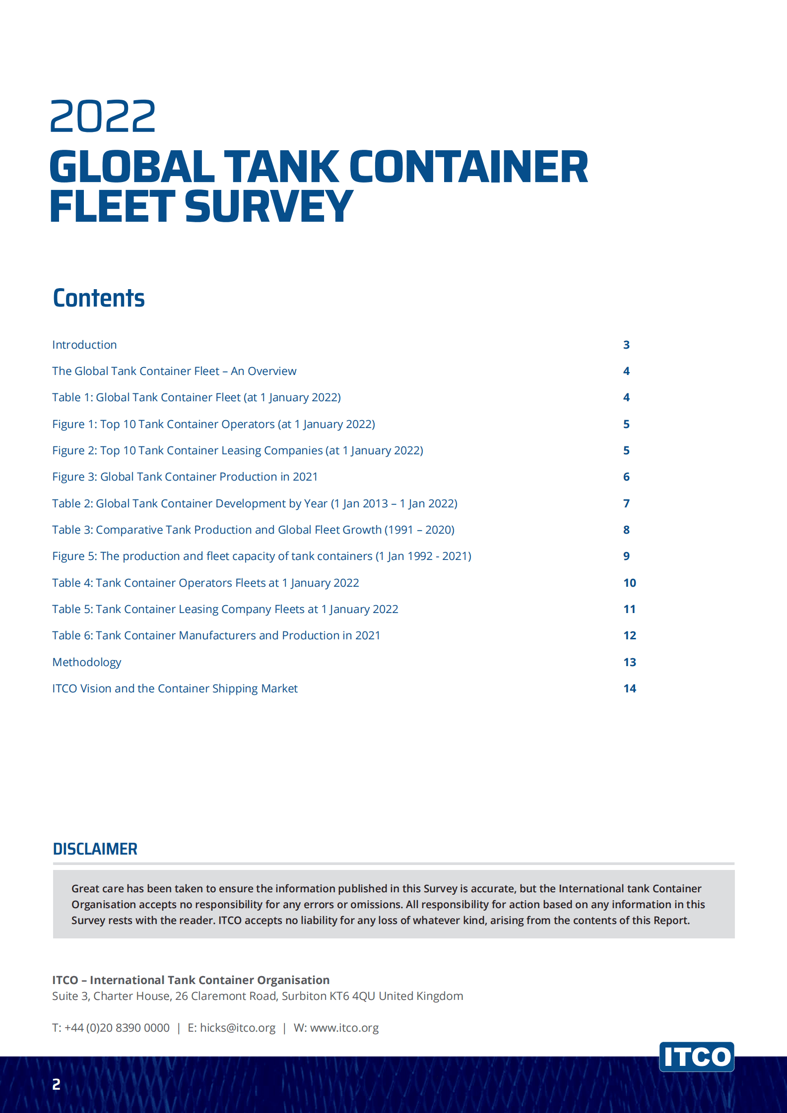 ITCO：2022年全球罐式集装箱船队调查报告【英文版】 第2页