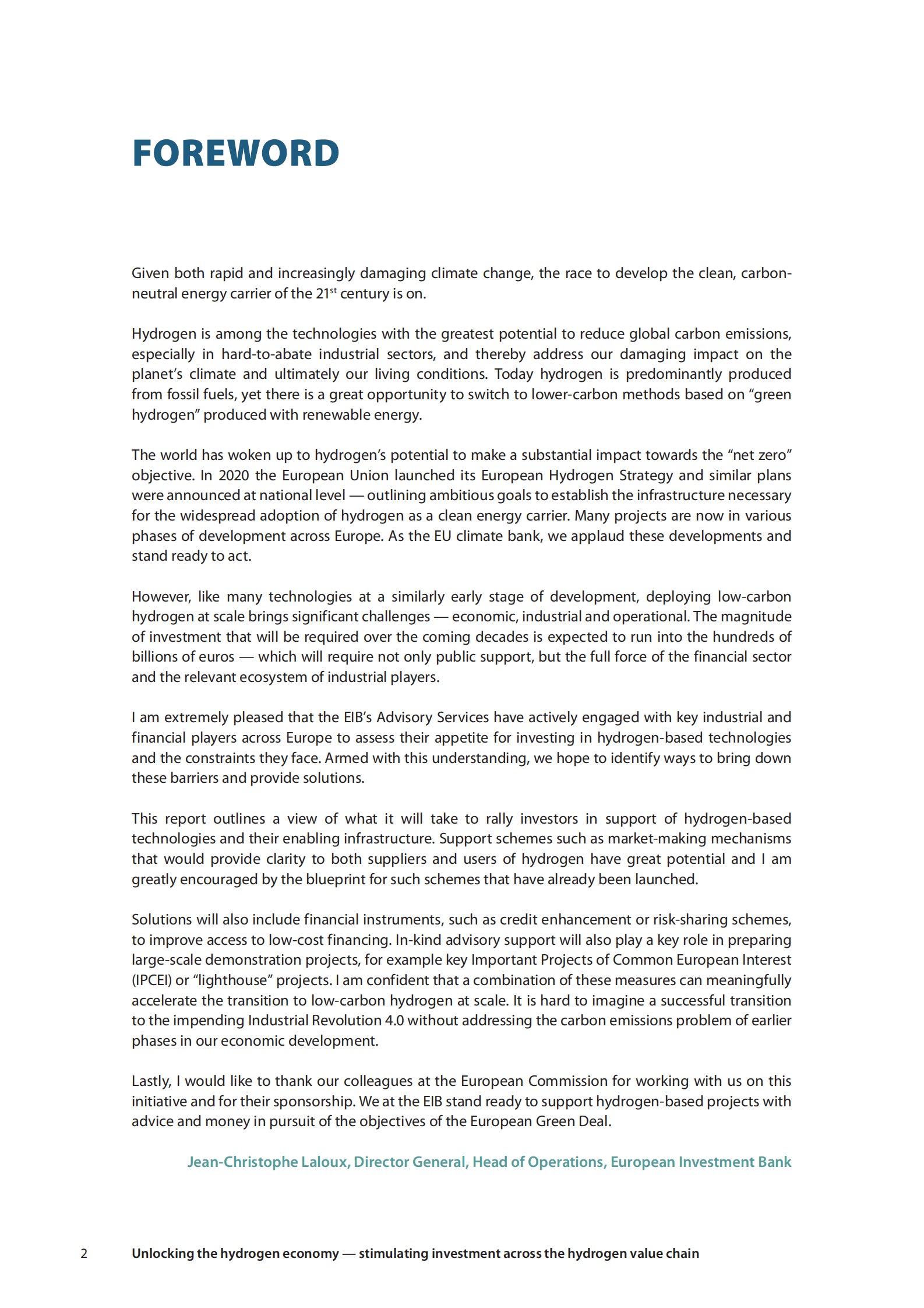 欧洲委员会：开启氢经济——刺激整个氢价值链的投资【英文版】 第6页
