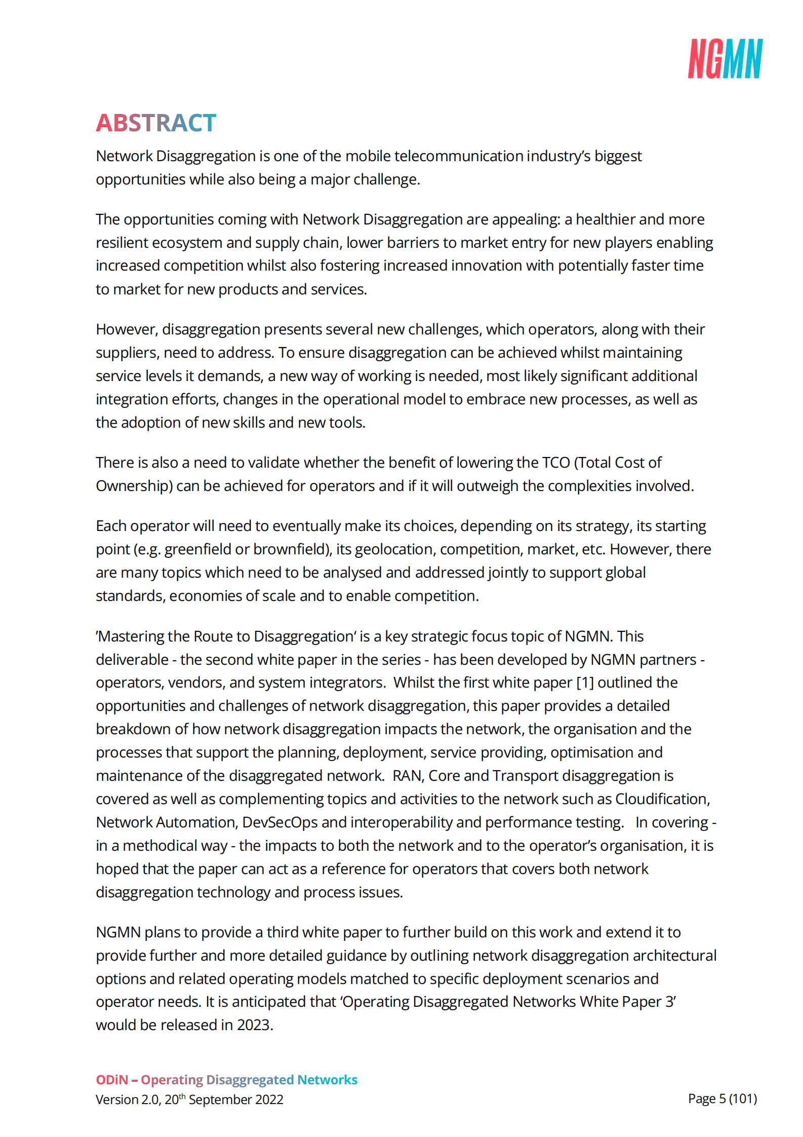NGMN：解耦网络白皮书v2.0【英文版】 第5页