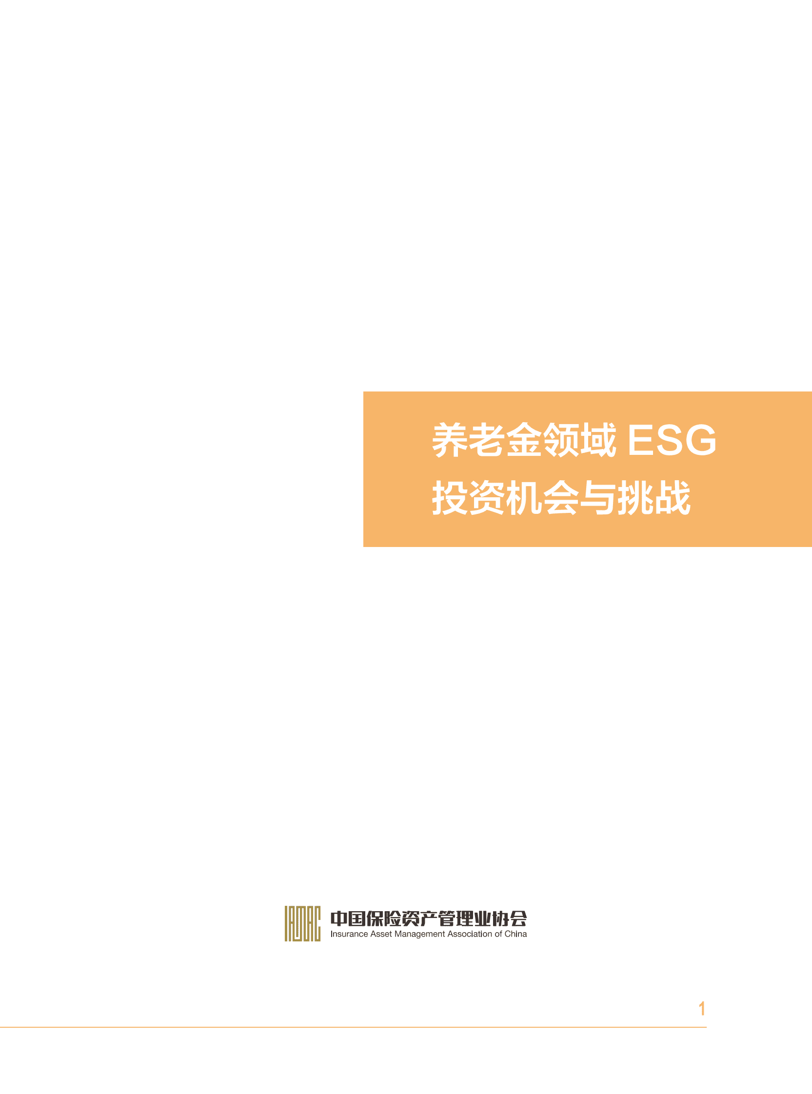 中国保险资产管理业协会：养老金领域ESG投资机会与挑战 第2页