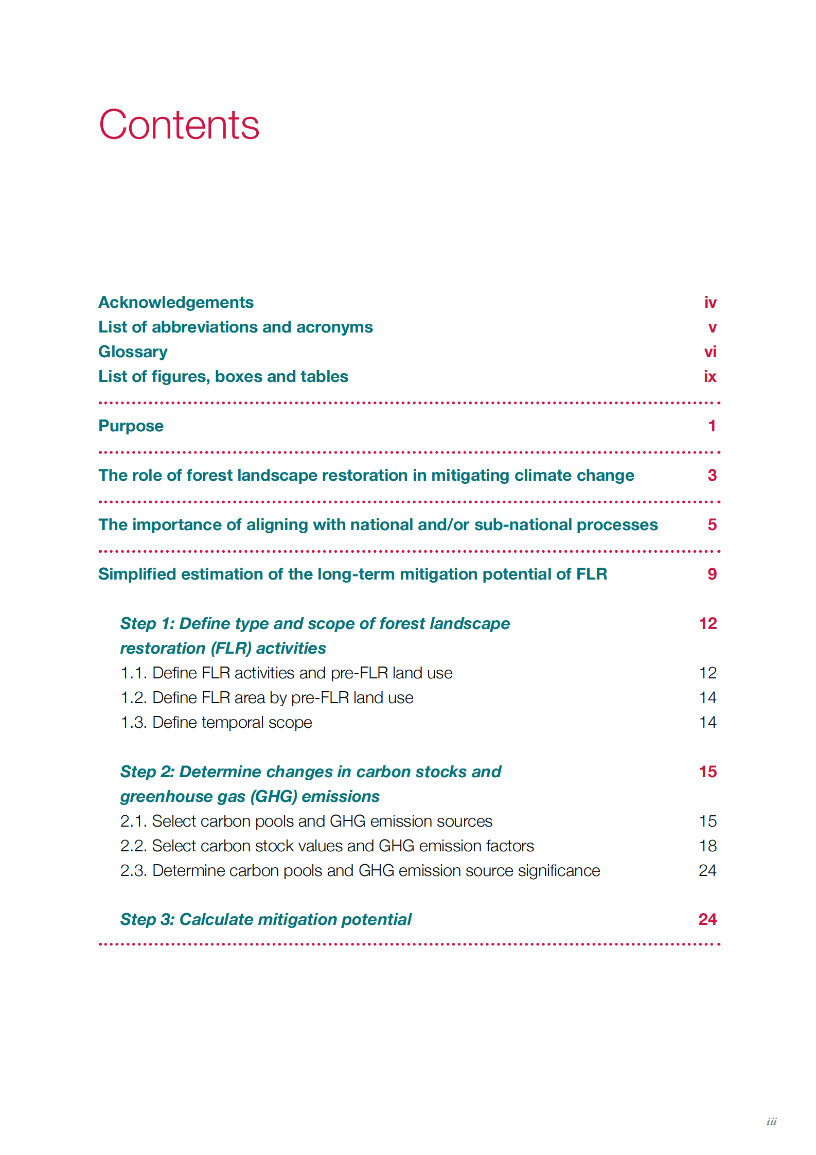 IUCN：森林景观恢复的气候减缓潜力评估——加强全球气候承诺的实用指南【英文版】 第5页