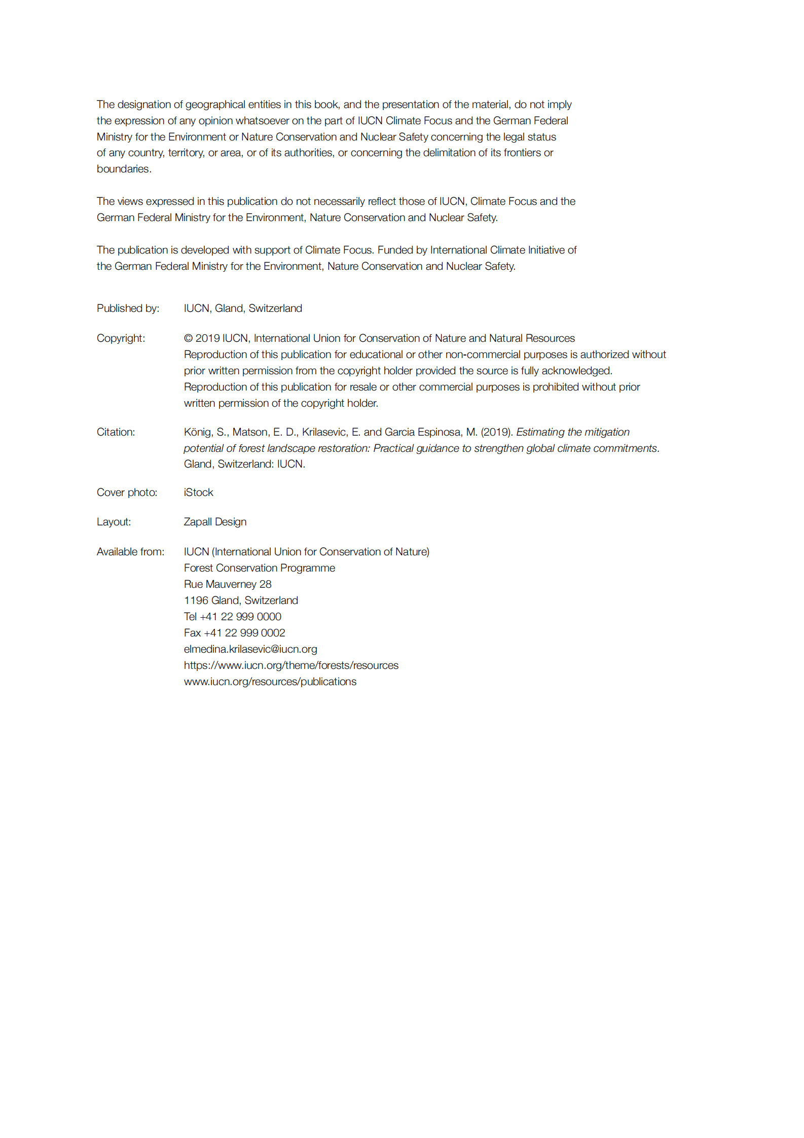IUCN：森林景观恢复的气候减缓潜力评估——加强全球气候承诺的实用指南【英文版】 第4页