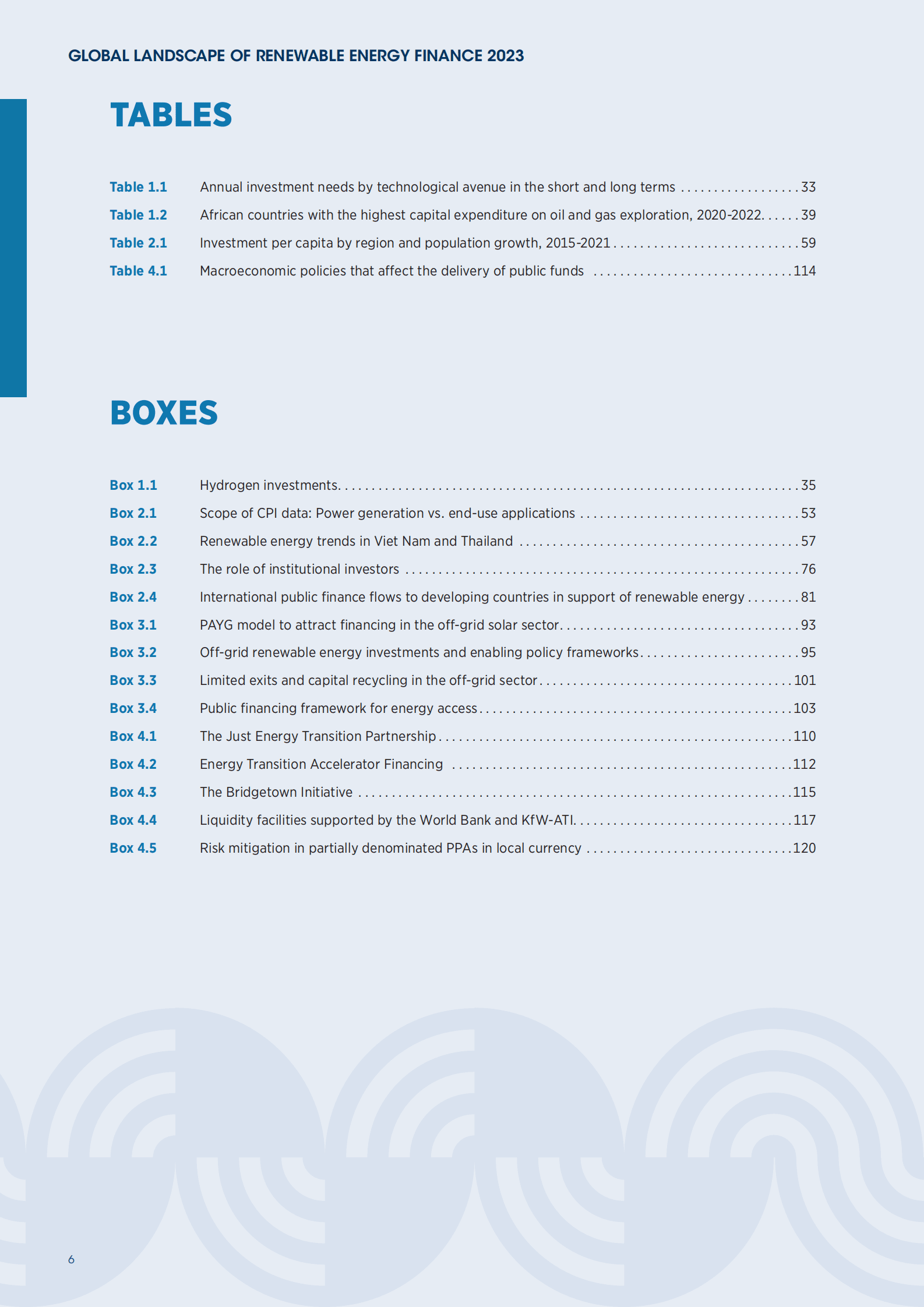 IRENA：全球可再生能源融资前景2023【英文版】 第6页