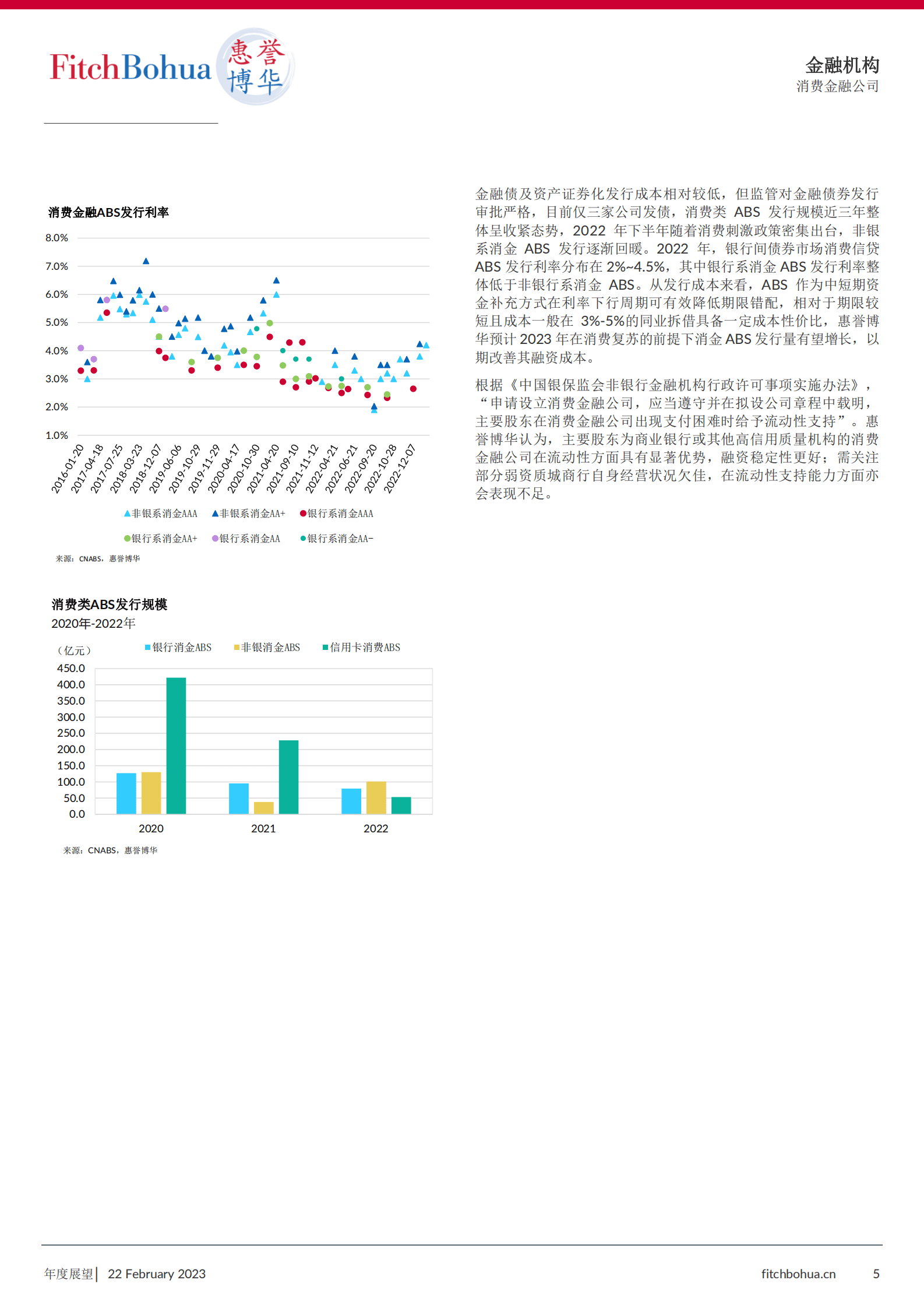 惠誉博华信用评级：2023年消费金融公司行业展望 第5页