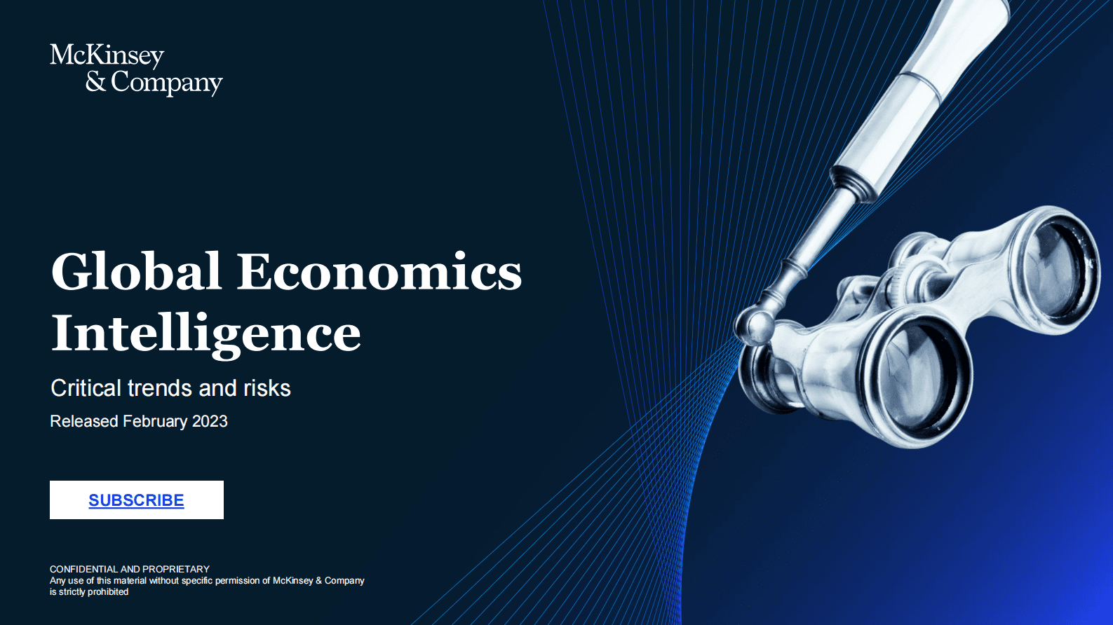 麦肯锡&全球经济情报：2023年2月重大趋势和风险【英文版】 第1页