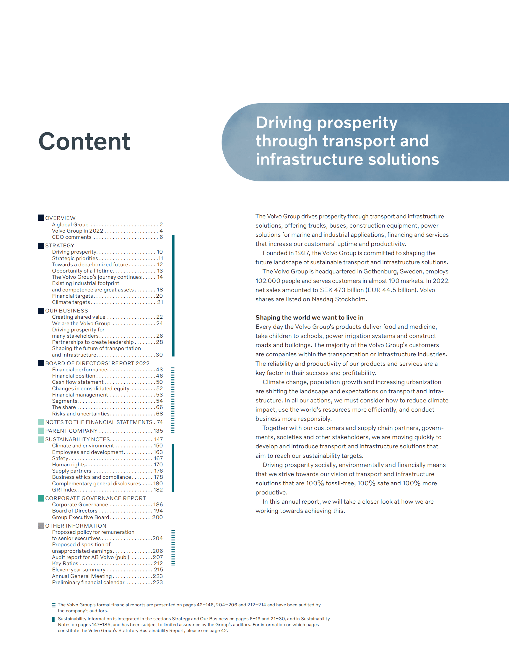 沃尔沃2022年度报告 第2页