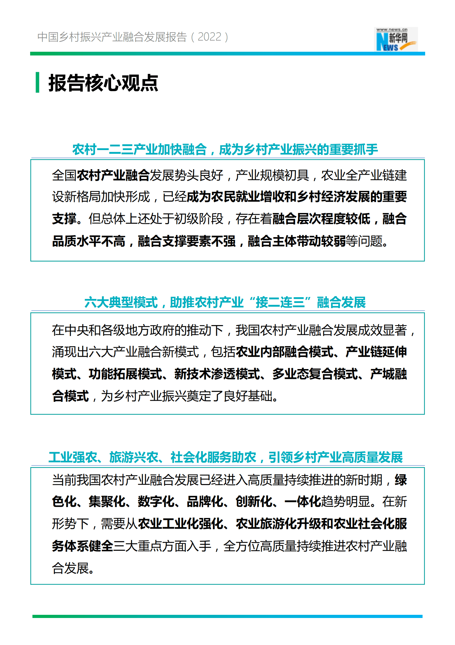 新华网：2022年中国乡村振兴产业融合发展报告 第6页