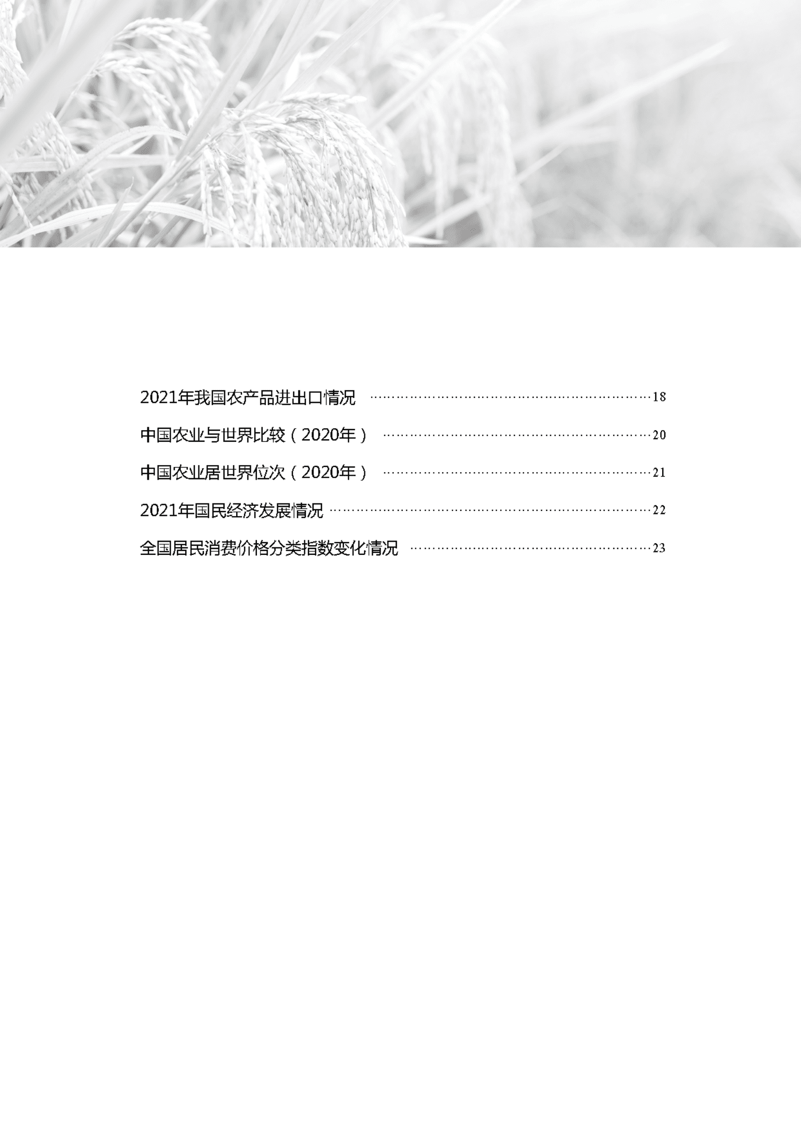 中国农业农村经济简况2021 第3页