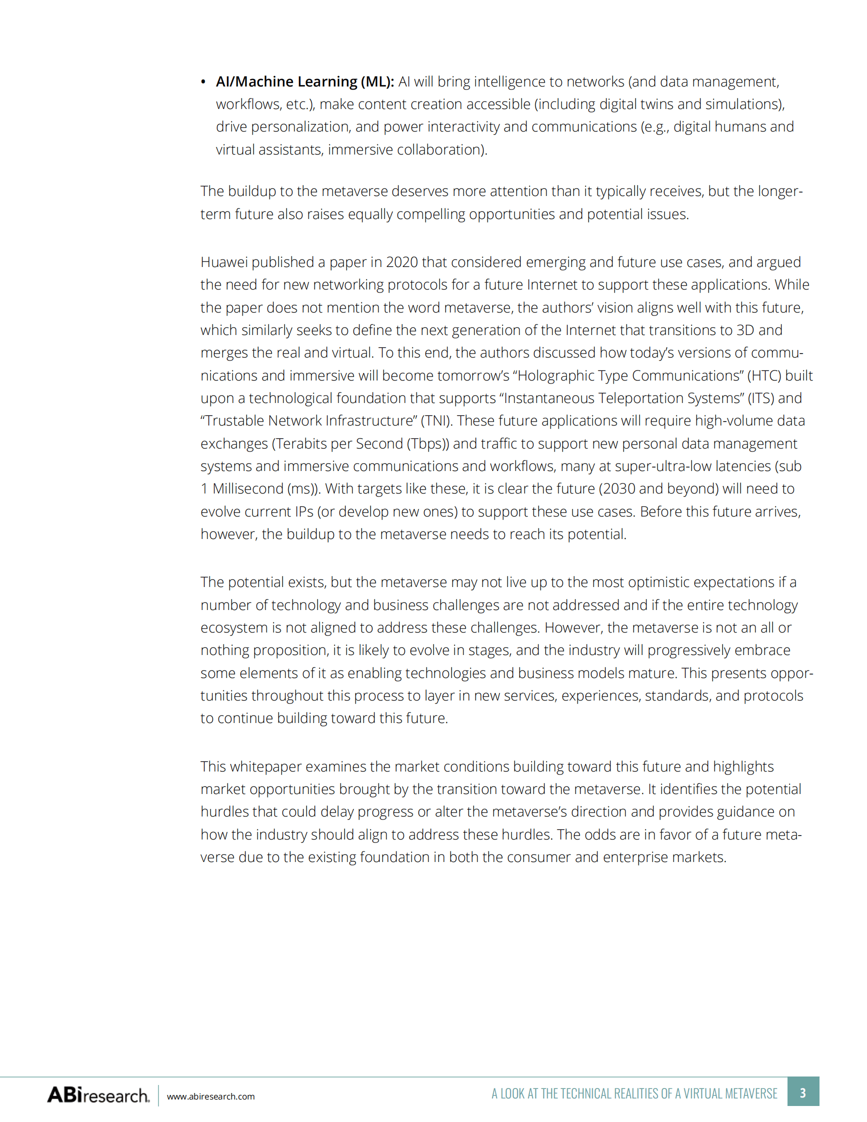 ABIResearch：元宇宙技术照进现实（英） 第3页