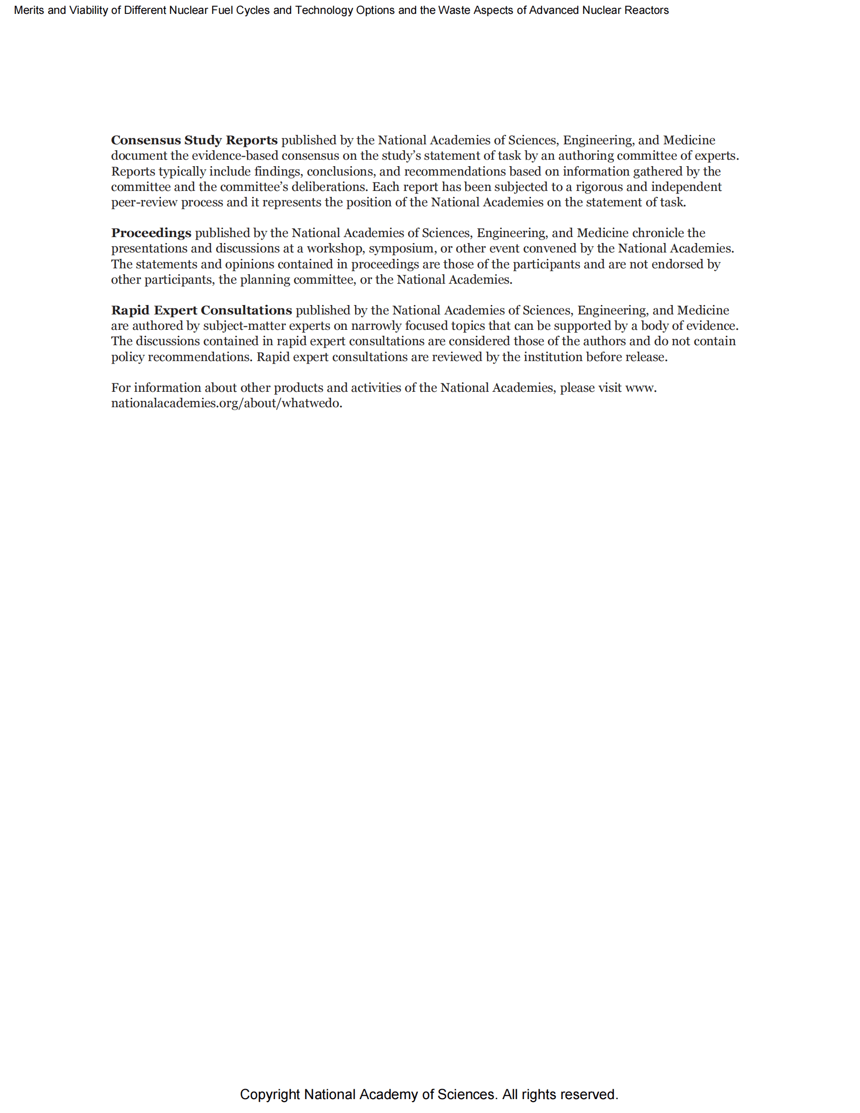 NAP：不同核燃料循环的优点和可行性以及技术选择（2023）（英） 第4页