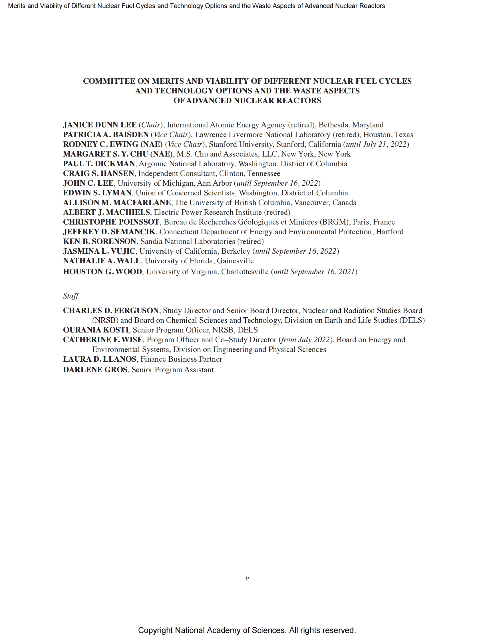 NAP：不同核燃料循环的优点和可行性以及技术选择（2023）（英） 第5页