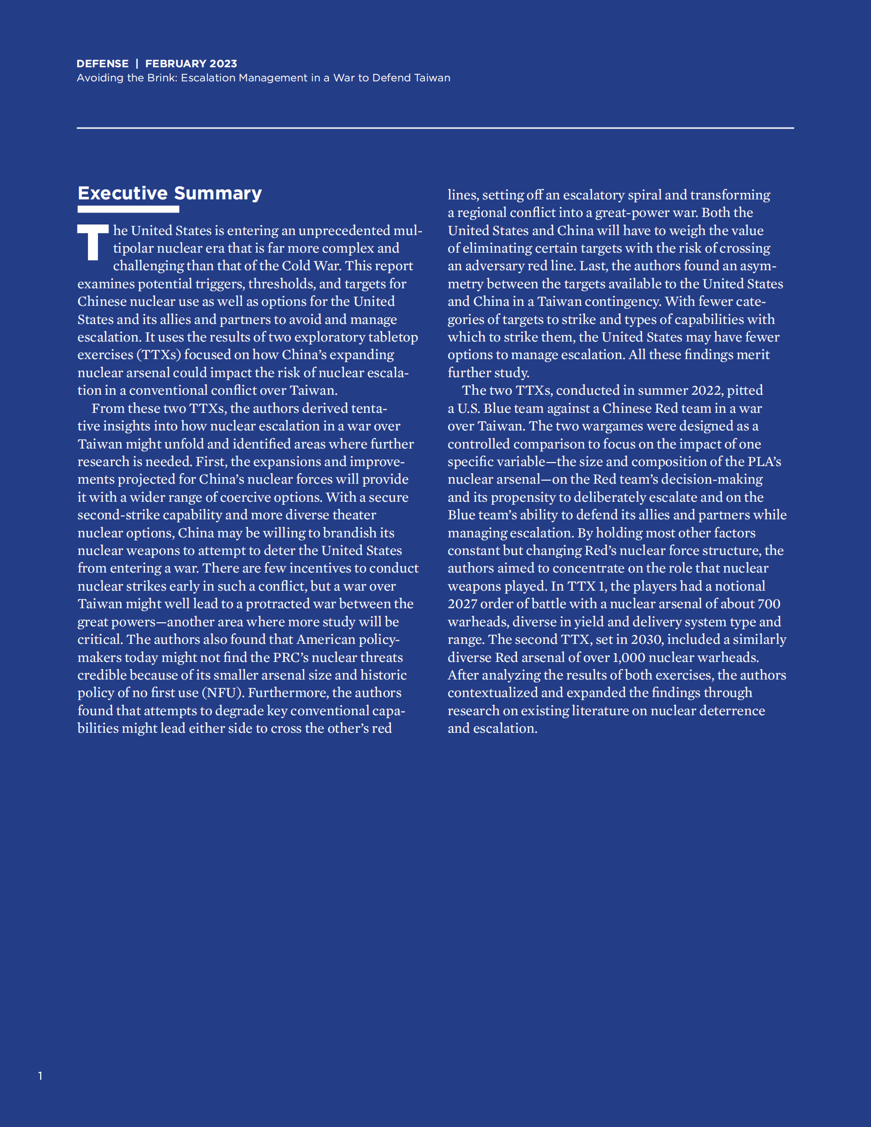 新美国安全中心：台海危机升级管理【英文版】 第4页