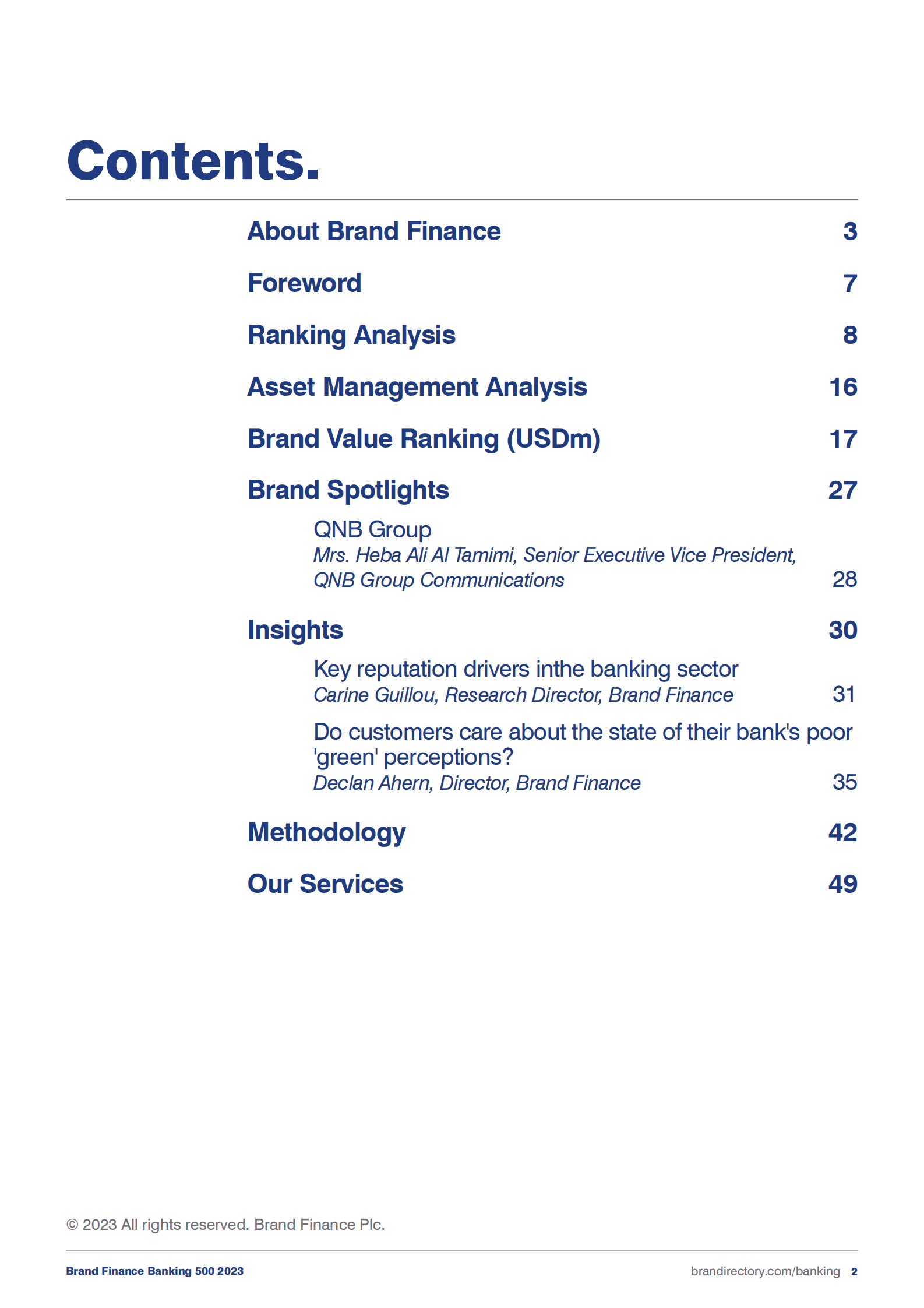 Brand Finance：2023年银行业500强【英文版】 第2页