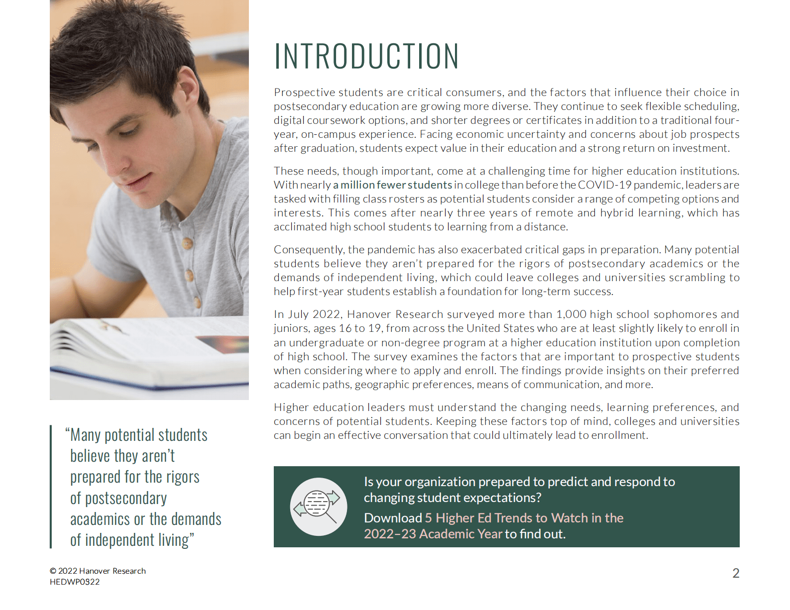 Hanover Research：2022年美国未来学生调查报告【英文版】 第2页