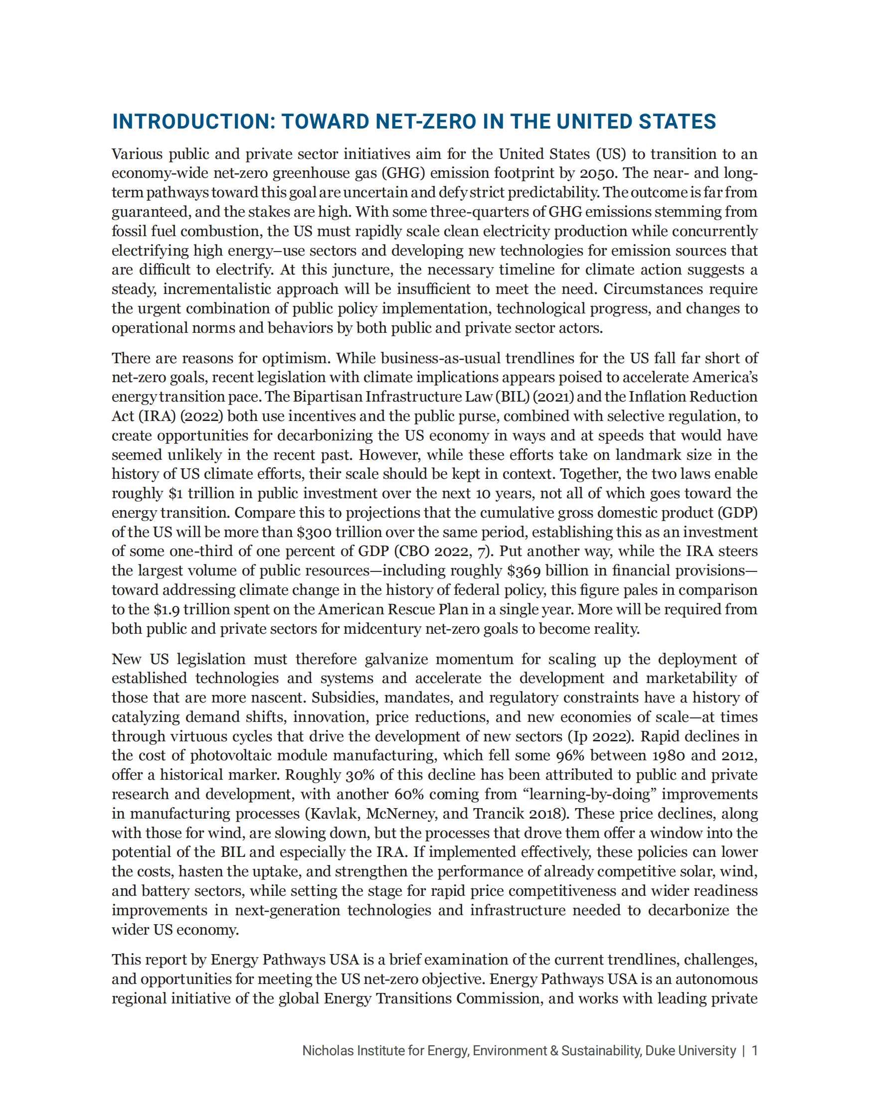 杜克大学：美国能源转型净零路径【英文版】 第5页