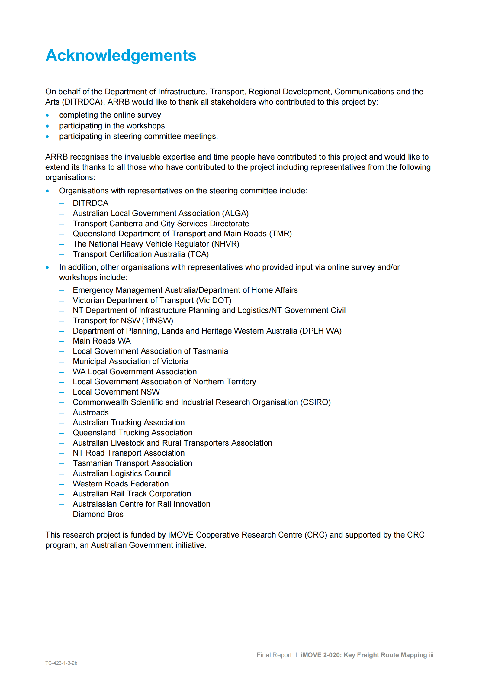 iMove：澳大利亚主要货运路线地图绘制最终报告【英文版】 第3页