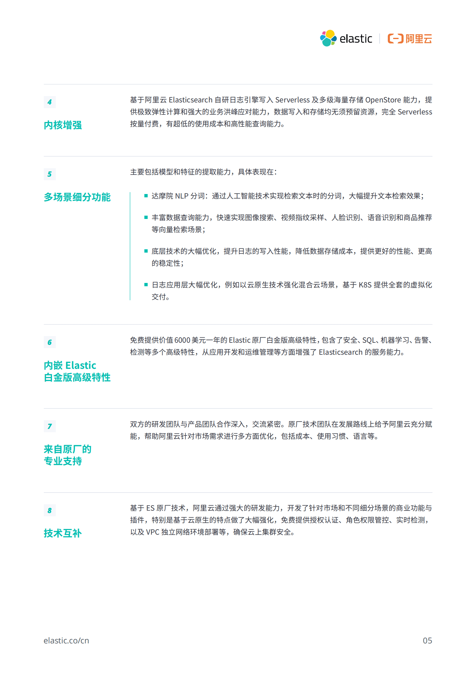 阿里云：Elastic与阿里云合作宣传信息白皮书 第6页