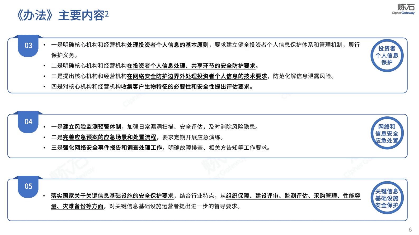 炼石网络：图解证监会《证券期货业网络和信息安全管理办法》 第6页