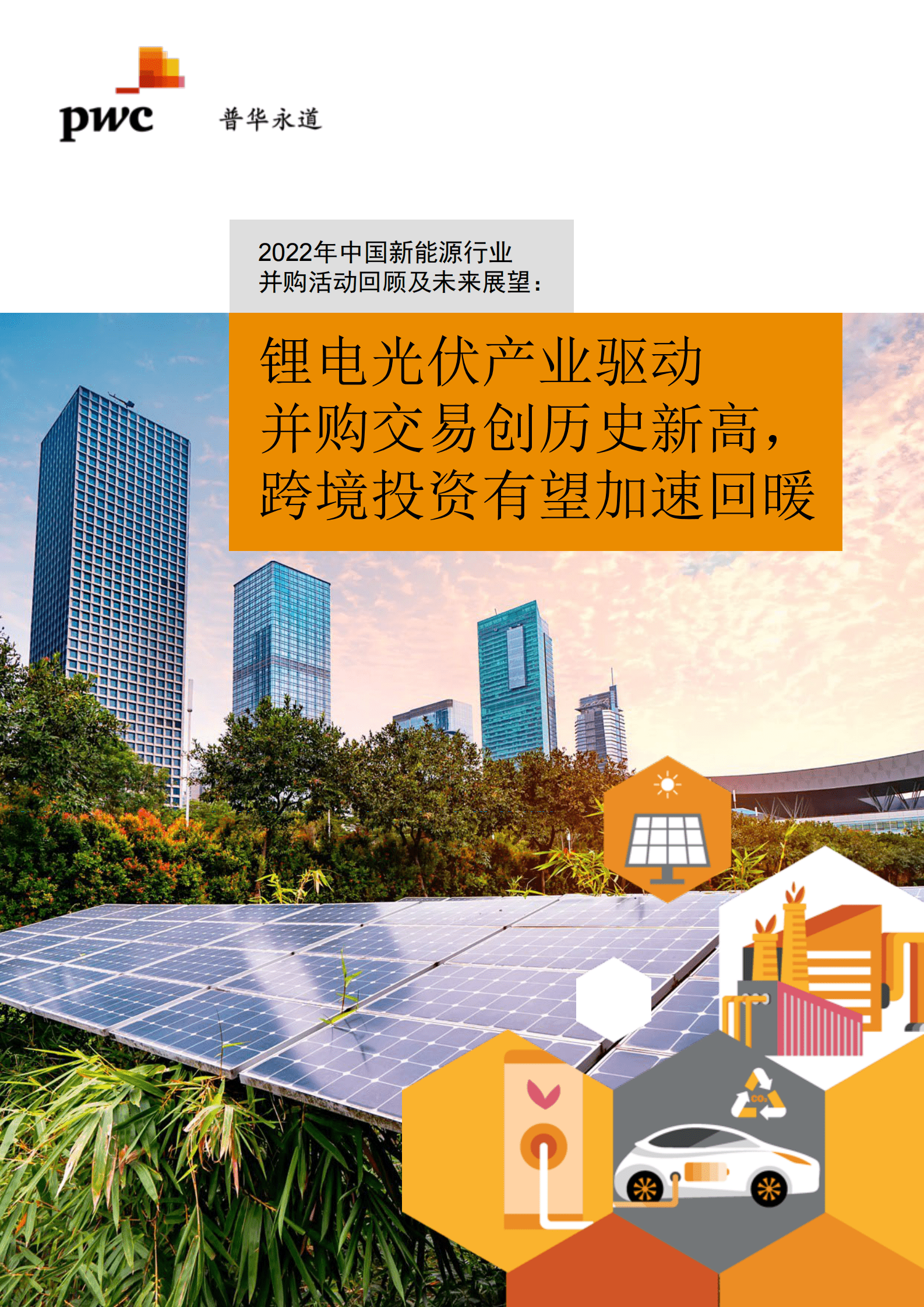 普华永道：2022年新能源行业回顾与展望：锂电光伏产业驱动并购交易创历史新高，跨境投资有望加速回暖 第1页