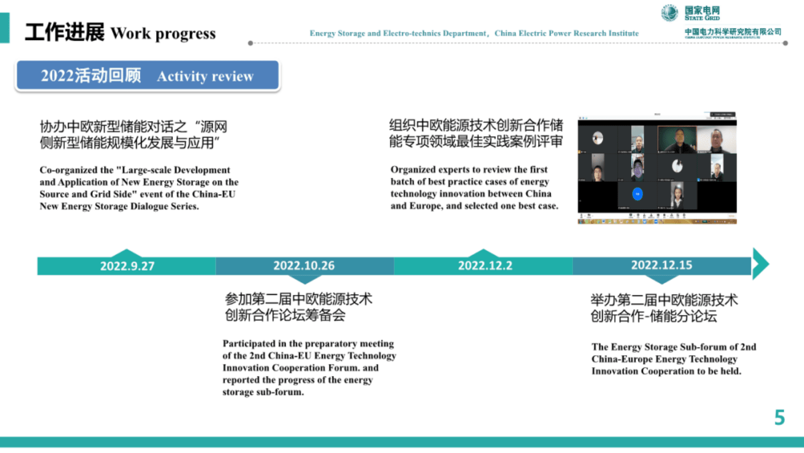中国电力科学研究院：中欧能源技术创新合作储能领域工作进展及合作建议 第5页