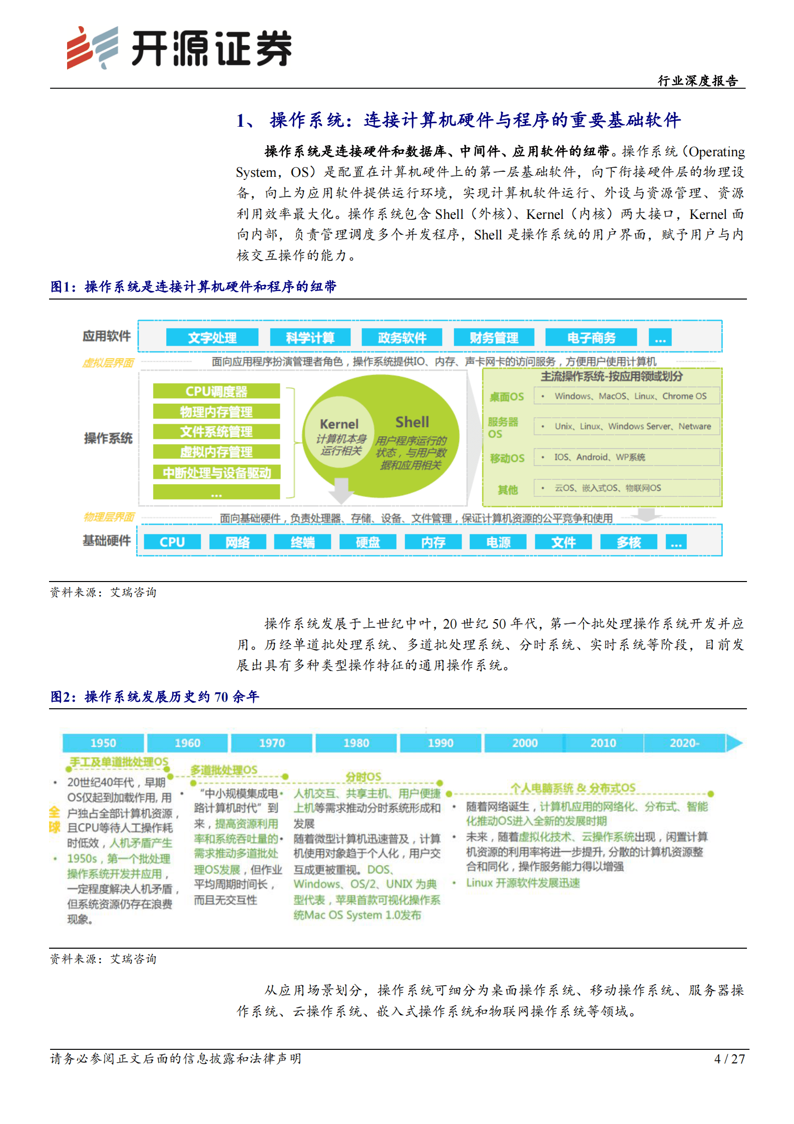 操作系统行业深度报告：信创核心环节，龙头乘风而上 第4页