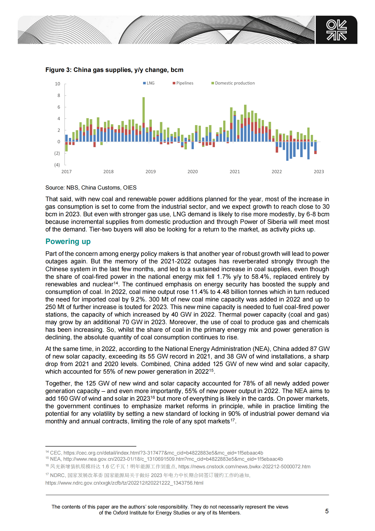 牛津能源研究所：中国重新开放：对能源市场和政策的影响【英文版】 第6页