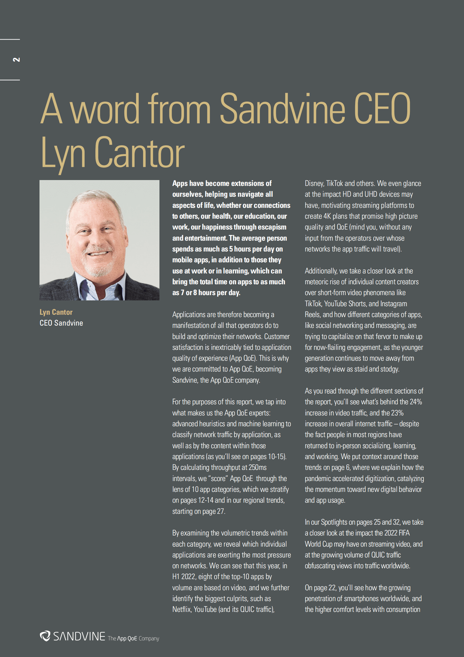 Sandvine：2023年全球互联网现象报告【英文版】 第2页