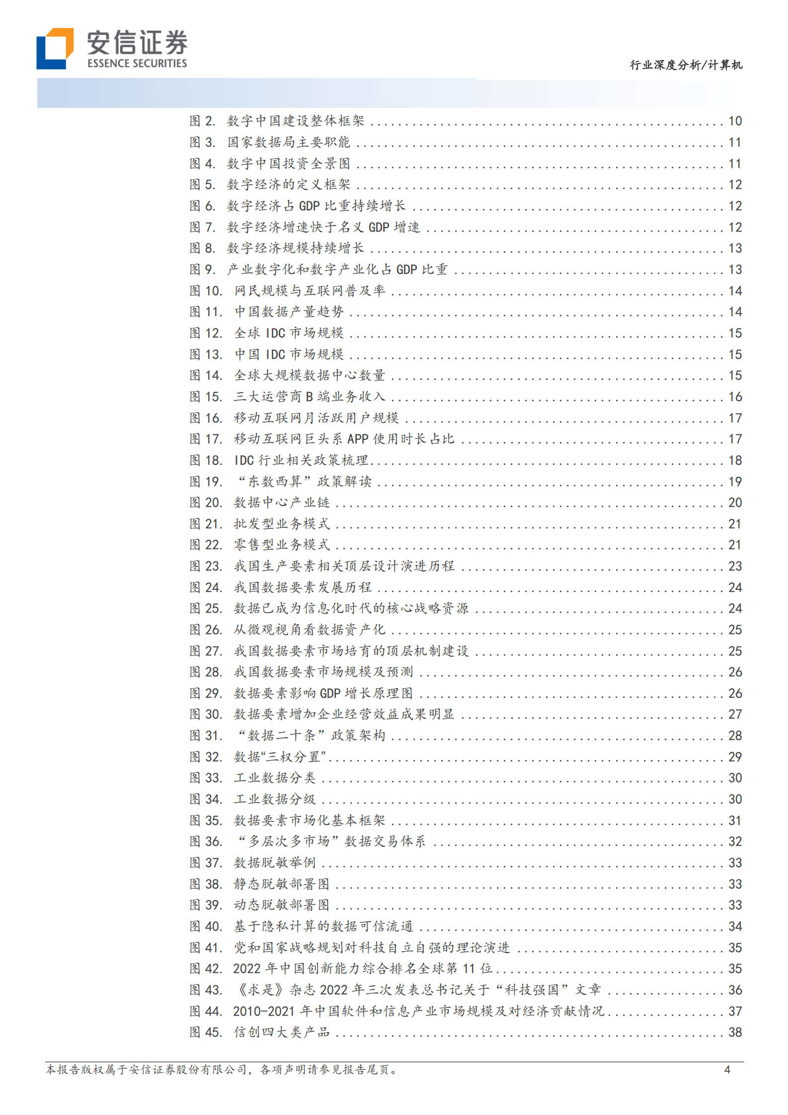 安信证券：数字中国全景投资手册 第4页
