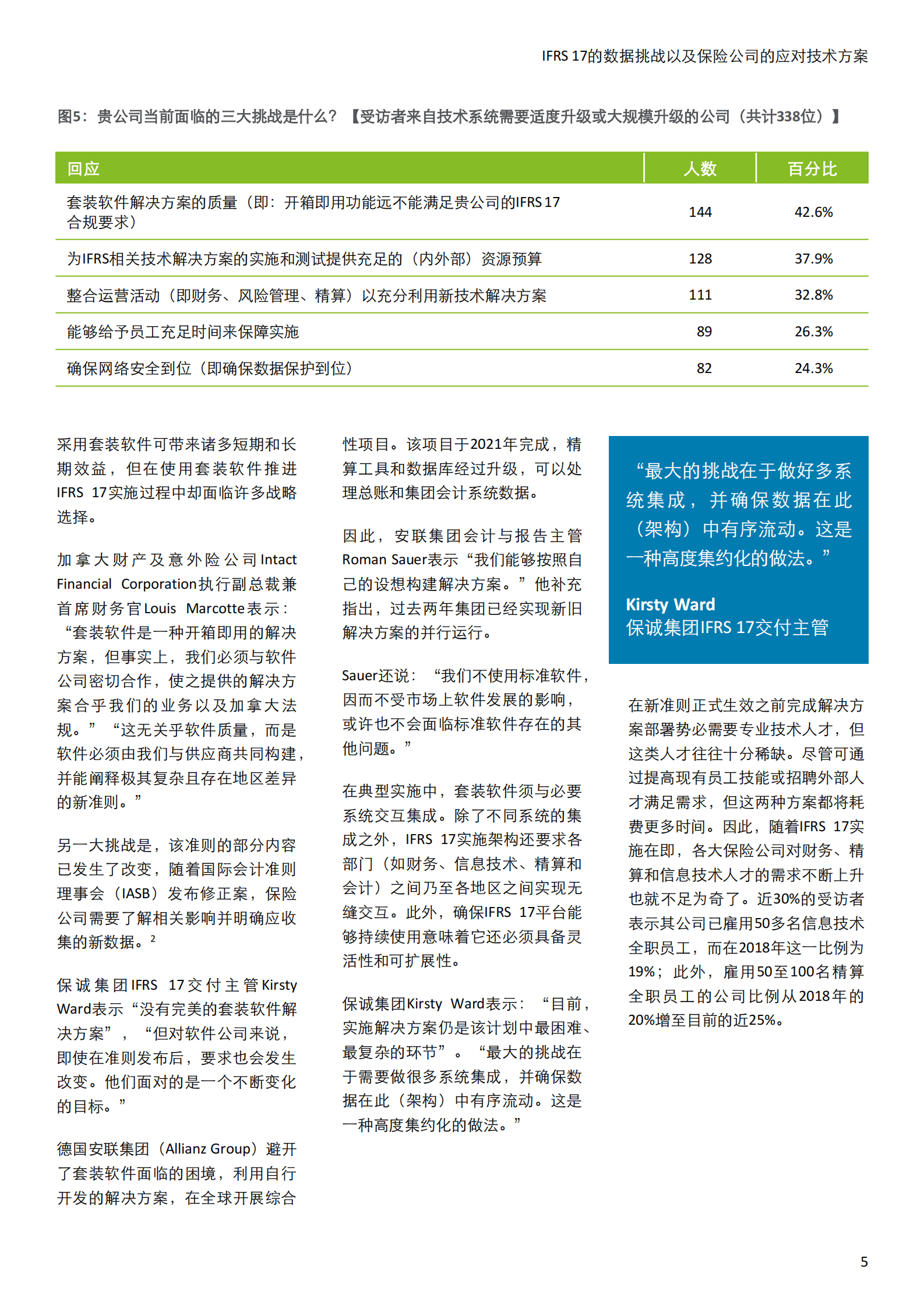 德勤：IFRS 17的数据挑战以及保险公司的应对技术方案 第5页