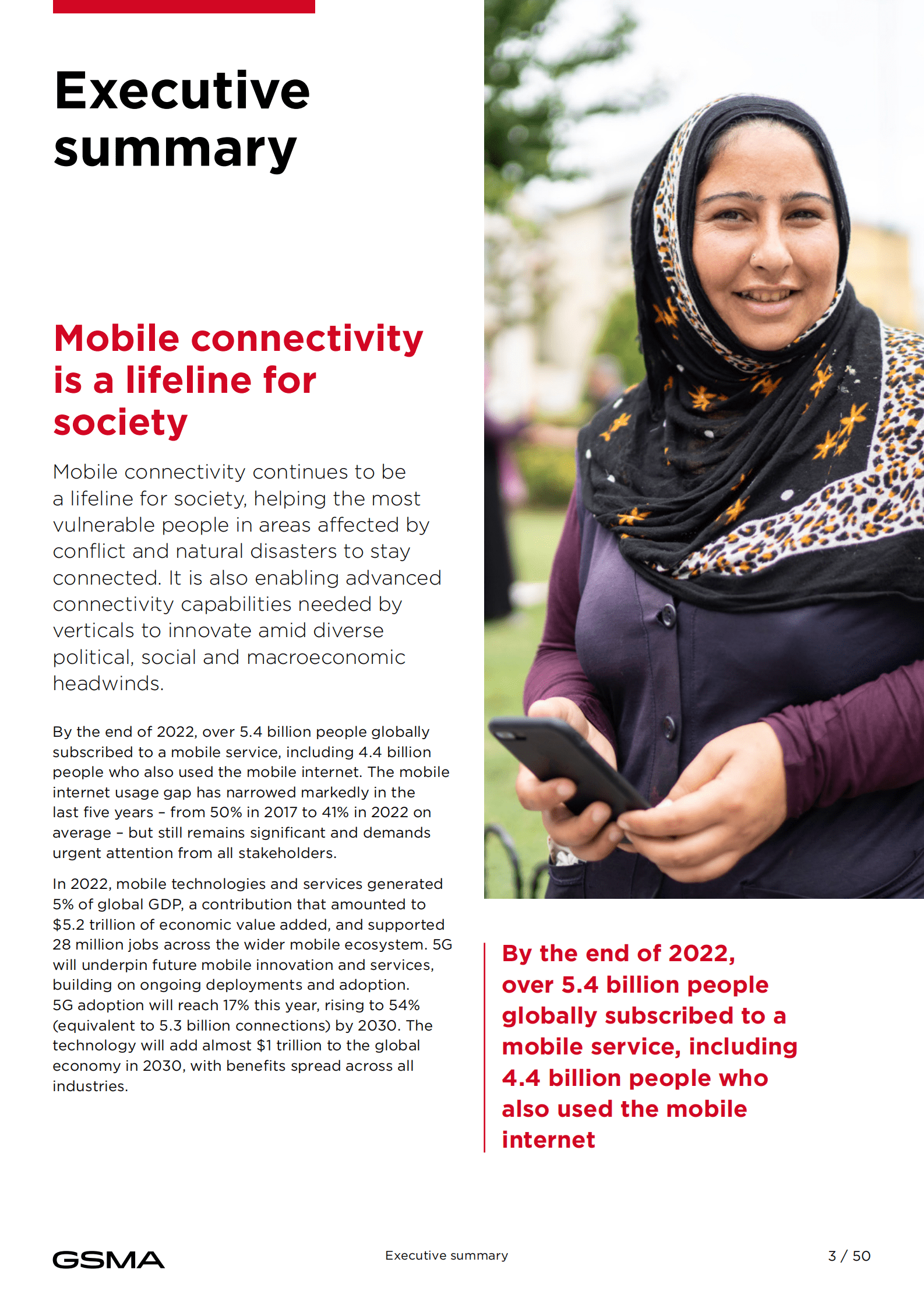 GSMA：2023全球移动经济发展报告【英文版】 第5页