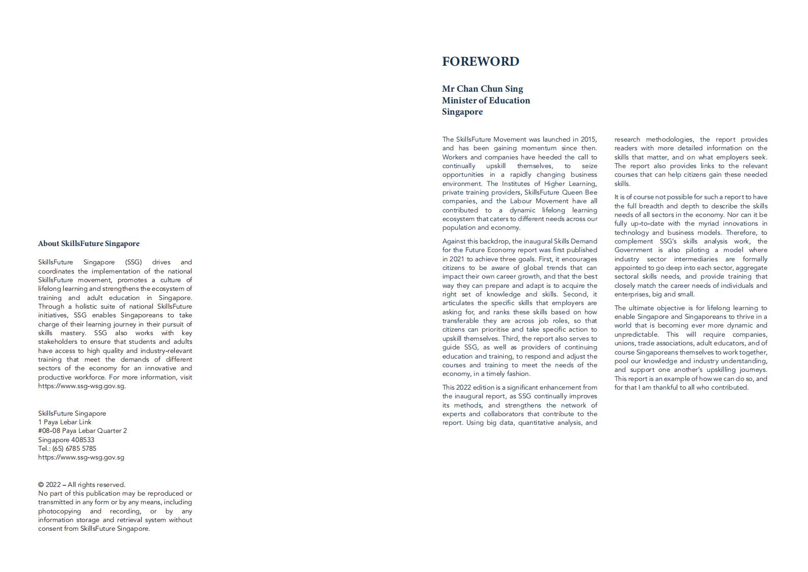 SkillsFuture：2022年未来经济技能需求报告【英文版】 第2页