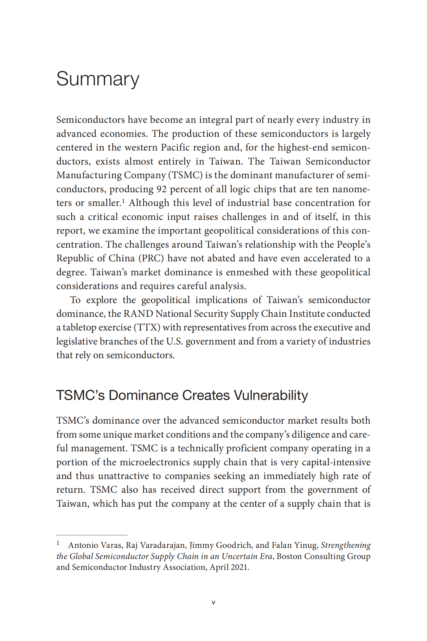 兰德：供应链相互依赖与地缘政治脆弱性&mdash;&mdash;台湾和高端半导体的案例【英文版】 第5页