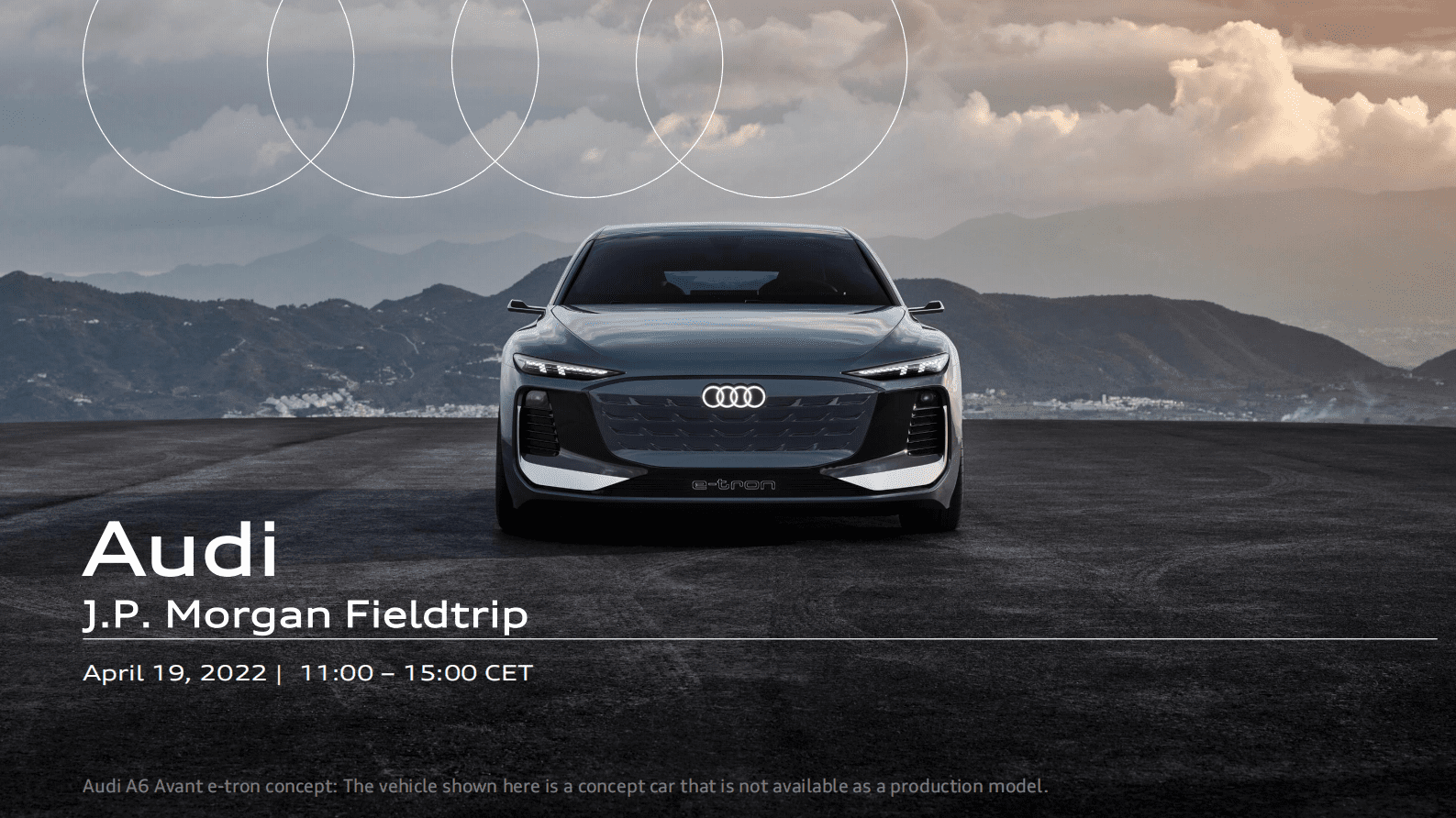 J.P. Morgan Fieldtrip Audi——2022年奥迪战略规划 第1页