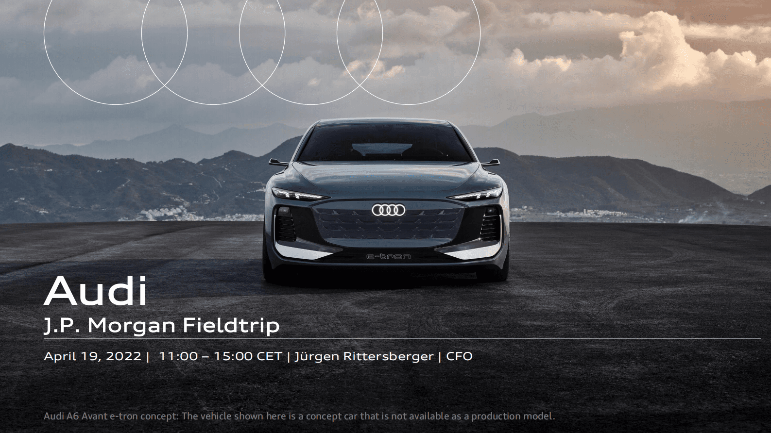 J.P. Morgan Fieldtrip Audi——2022年奥迪战略规划 第3页