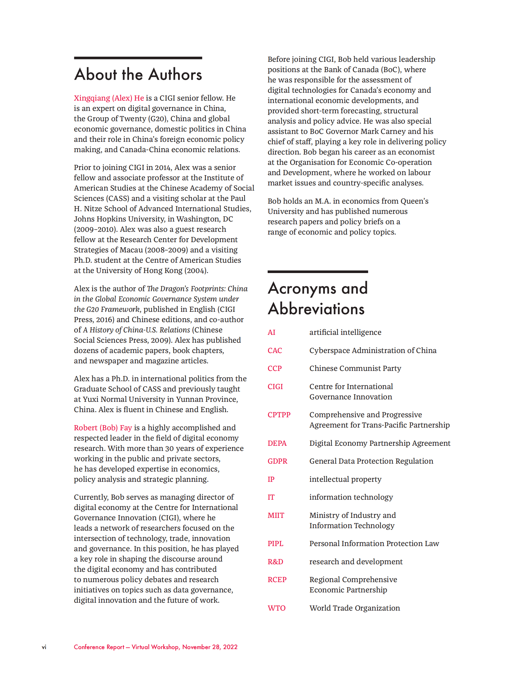 国际治理创新中心：中国的数字治理：数据、人工智能和新兴技术以及数字贸易【英文版】 第6页
