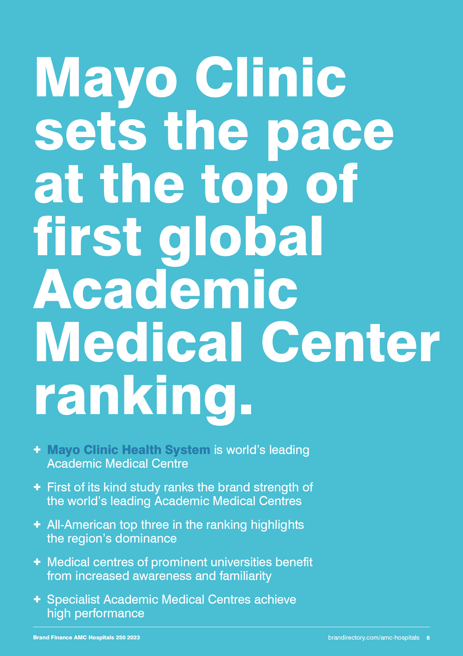 Brand Finance：2023年全球医院250强【英文版】 第6页