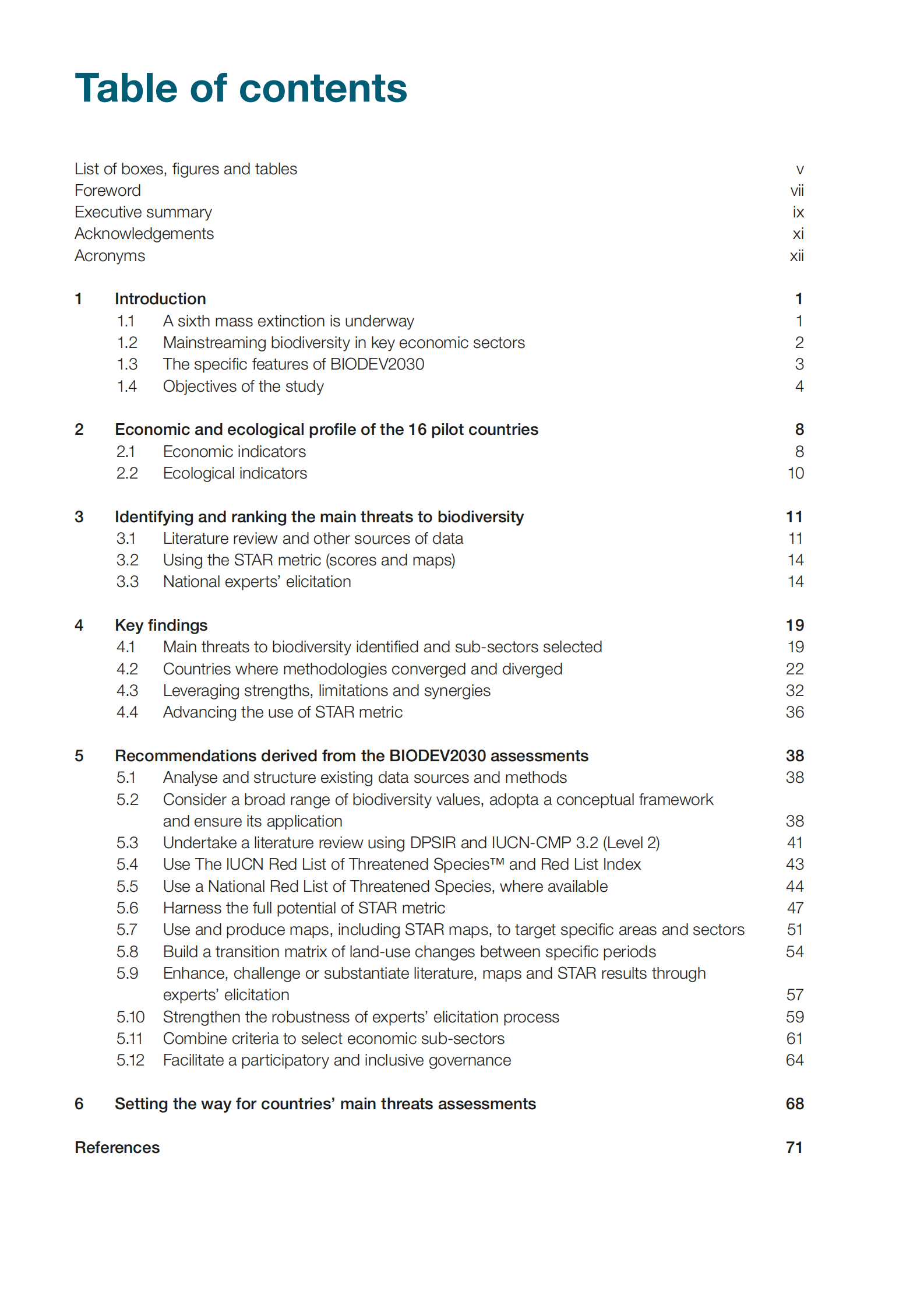 IUCN：促进生物多样性在经济部门中主流化——从16个BIODEV2030试点国家的主要威胁评估中得到的启示【英文版】 第5页