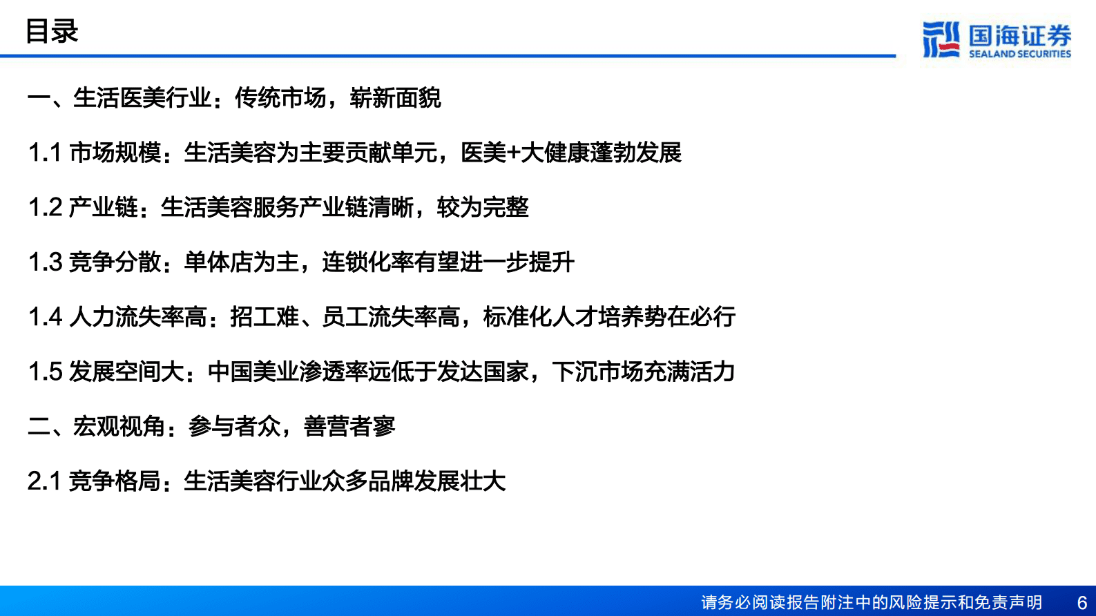 国海证券：生活美容行业深度报告：技术迭代，业态创新 第6页