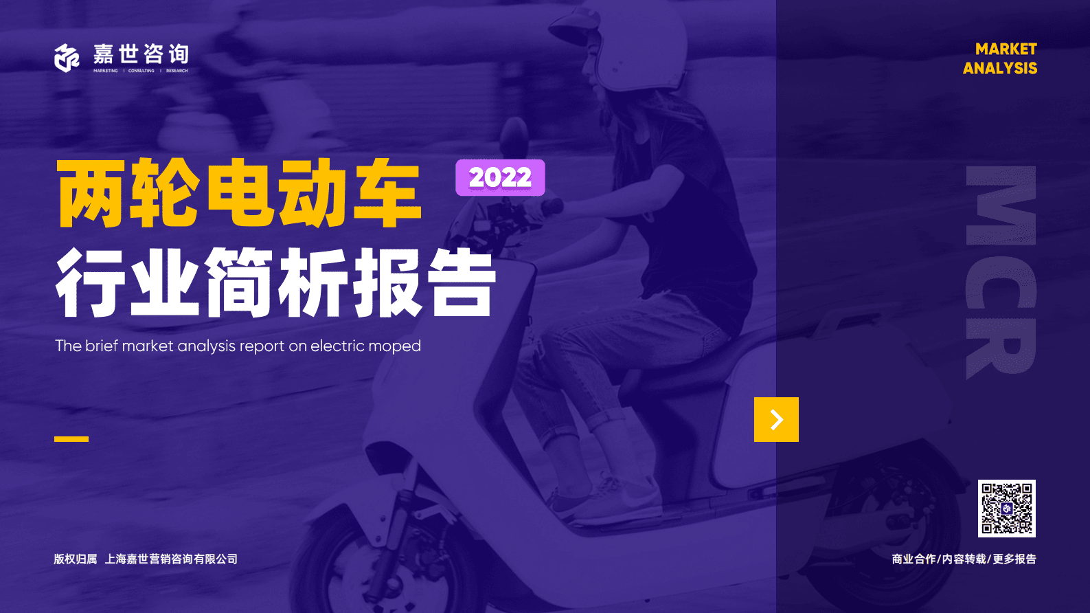嘉世咨询：2022国内两轮电动车行业简析报告 第1页