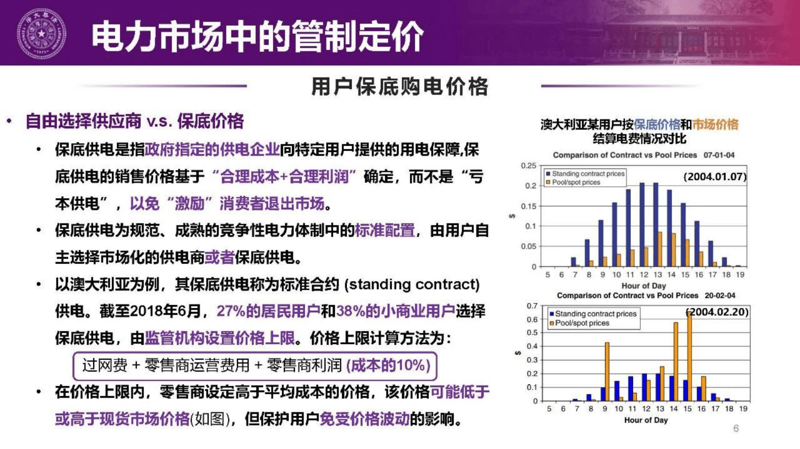 清华大学：电力市场改革中管制定价和竞争定价的协调机制 第6页