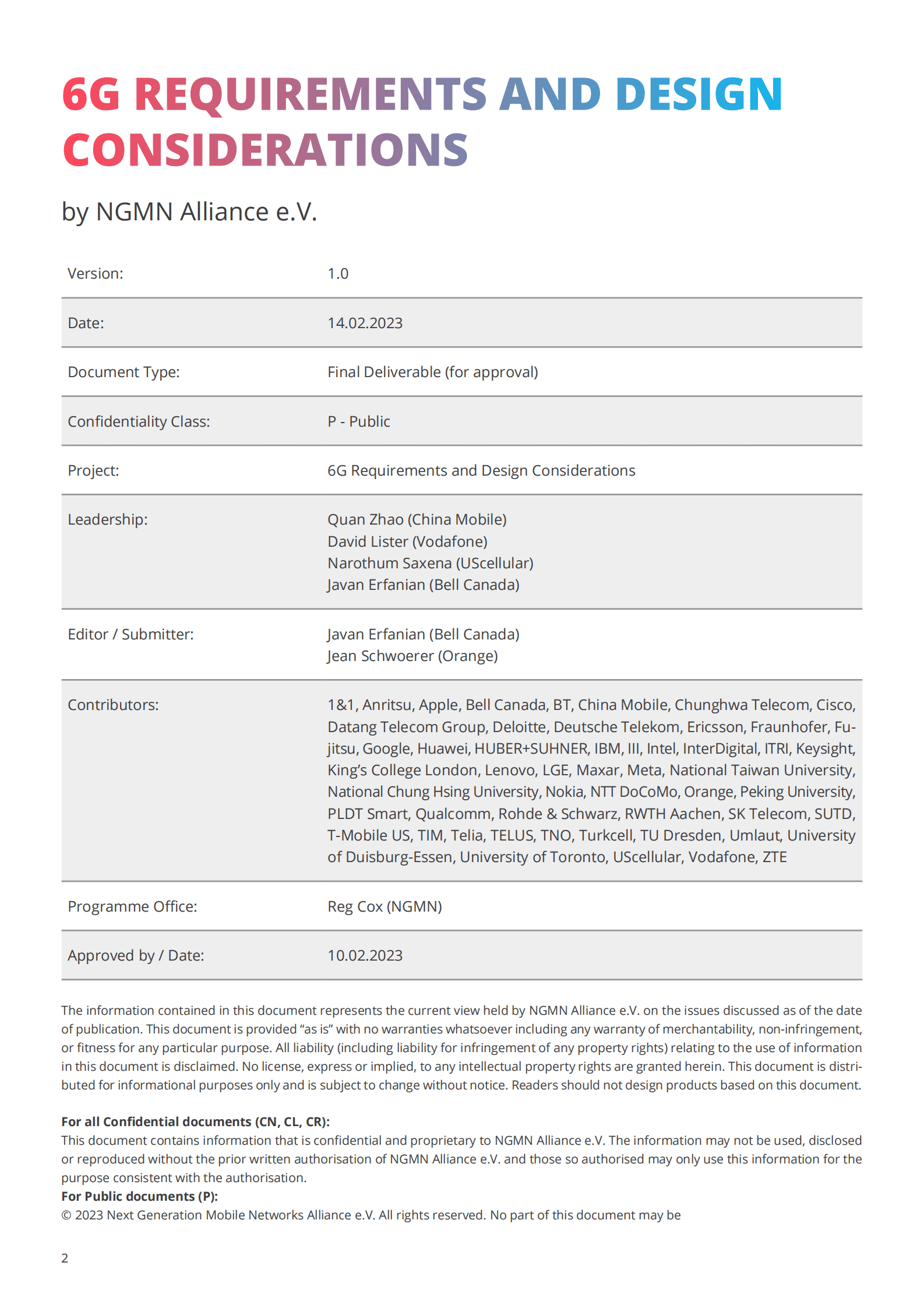 中国移动研究院：6G需求与设计考虑白皮书【英文版】 第2页