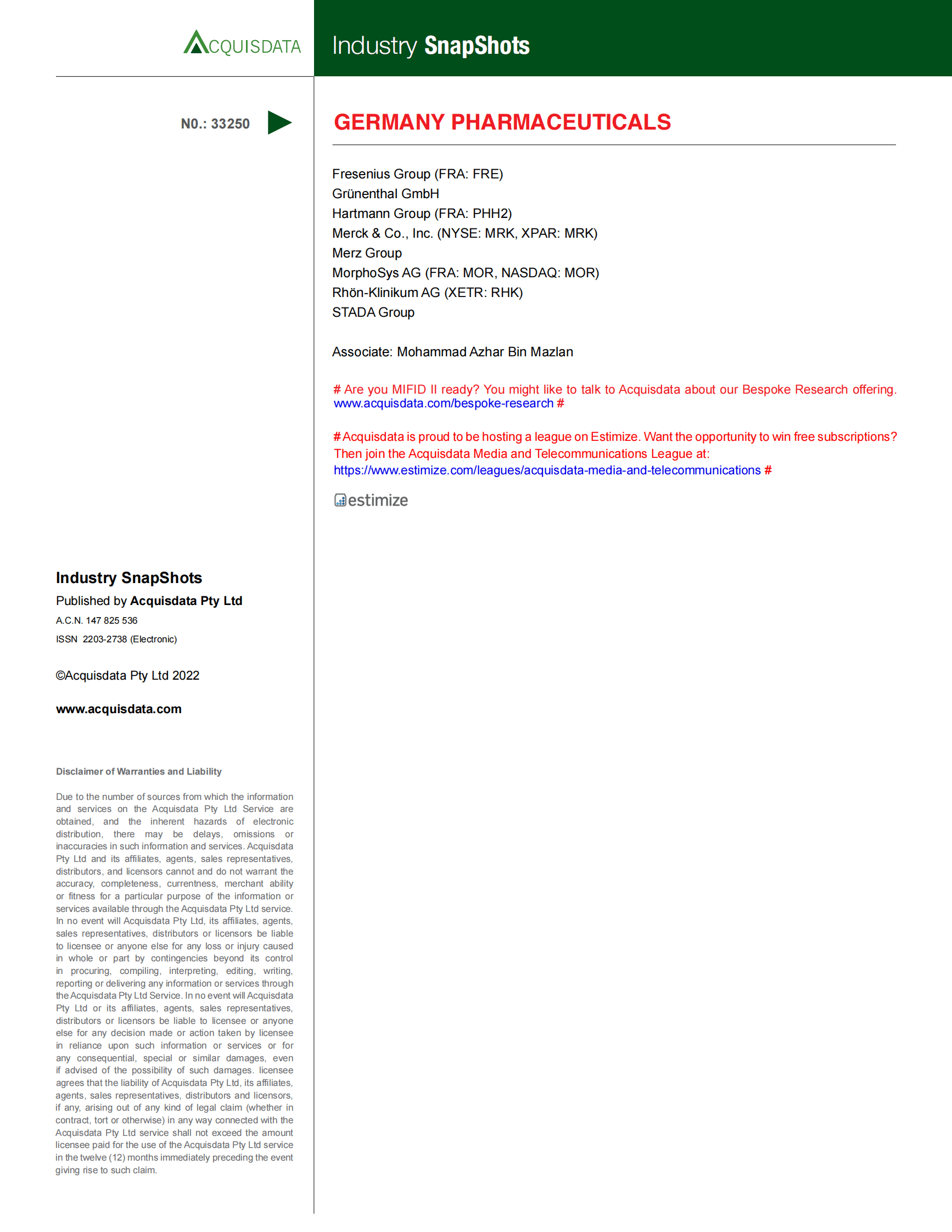 2022德国制药行业研究报告【英文版】 第2页