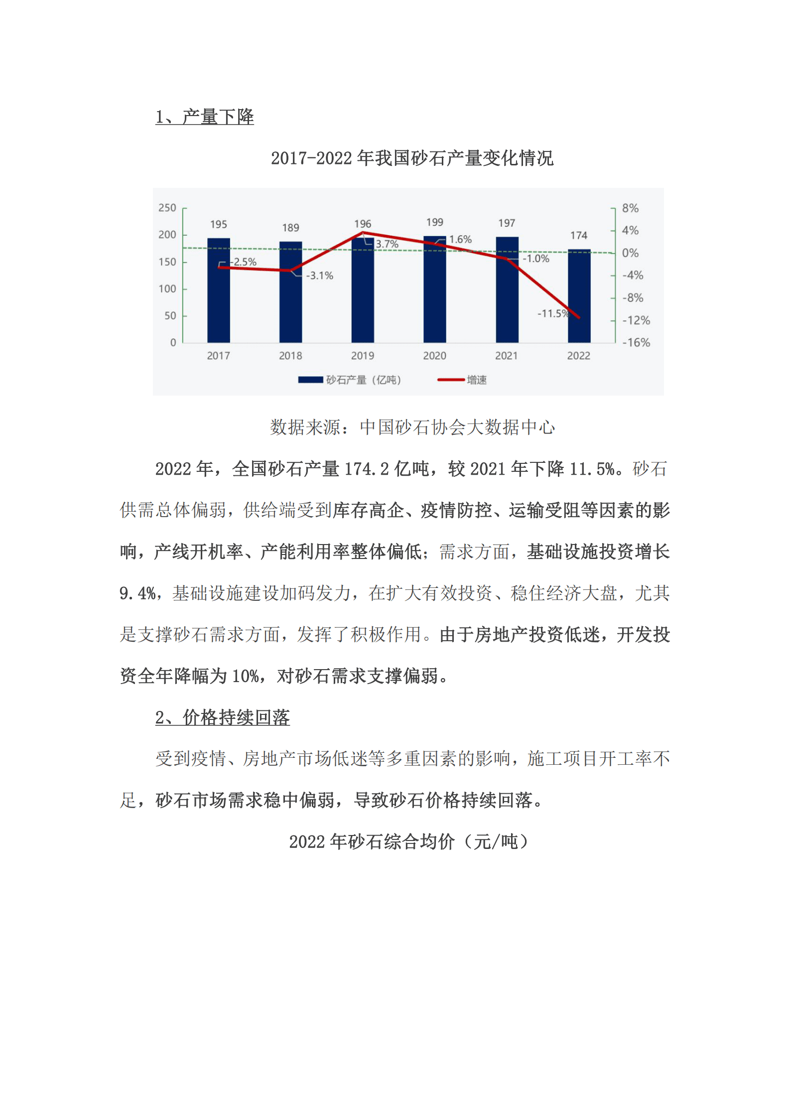 2022年中国砂石行业运行报告 第2页