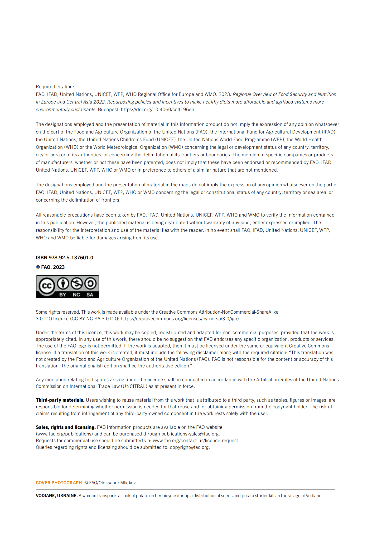 2022年欧洲和中亚地区粮食安全和营养状况【英文版】 第2页