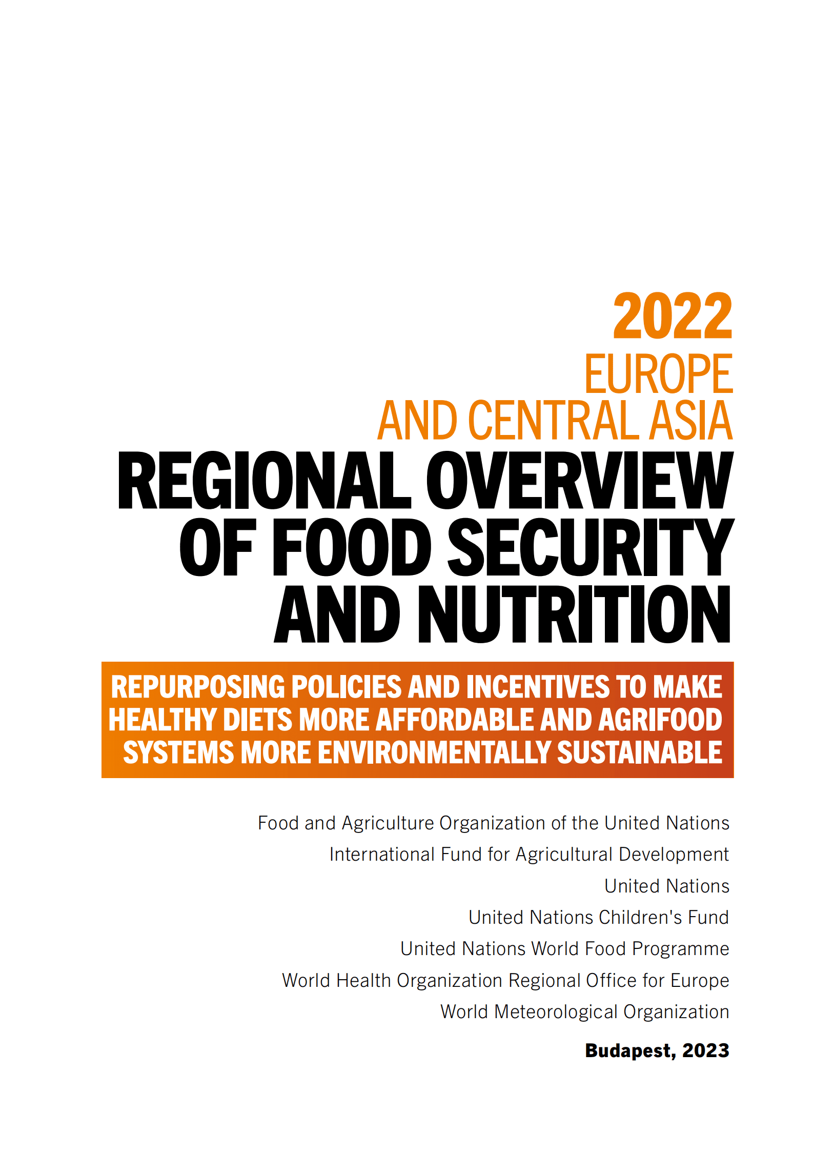 2022年欧洲和中亚地区粮食安全和营养状况【英文版】 第3页