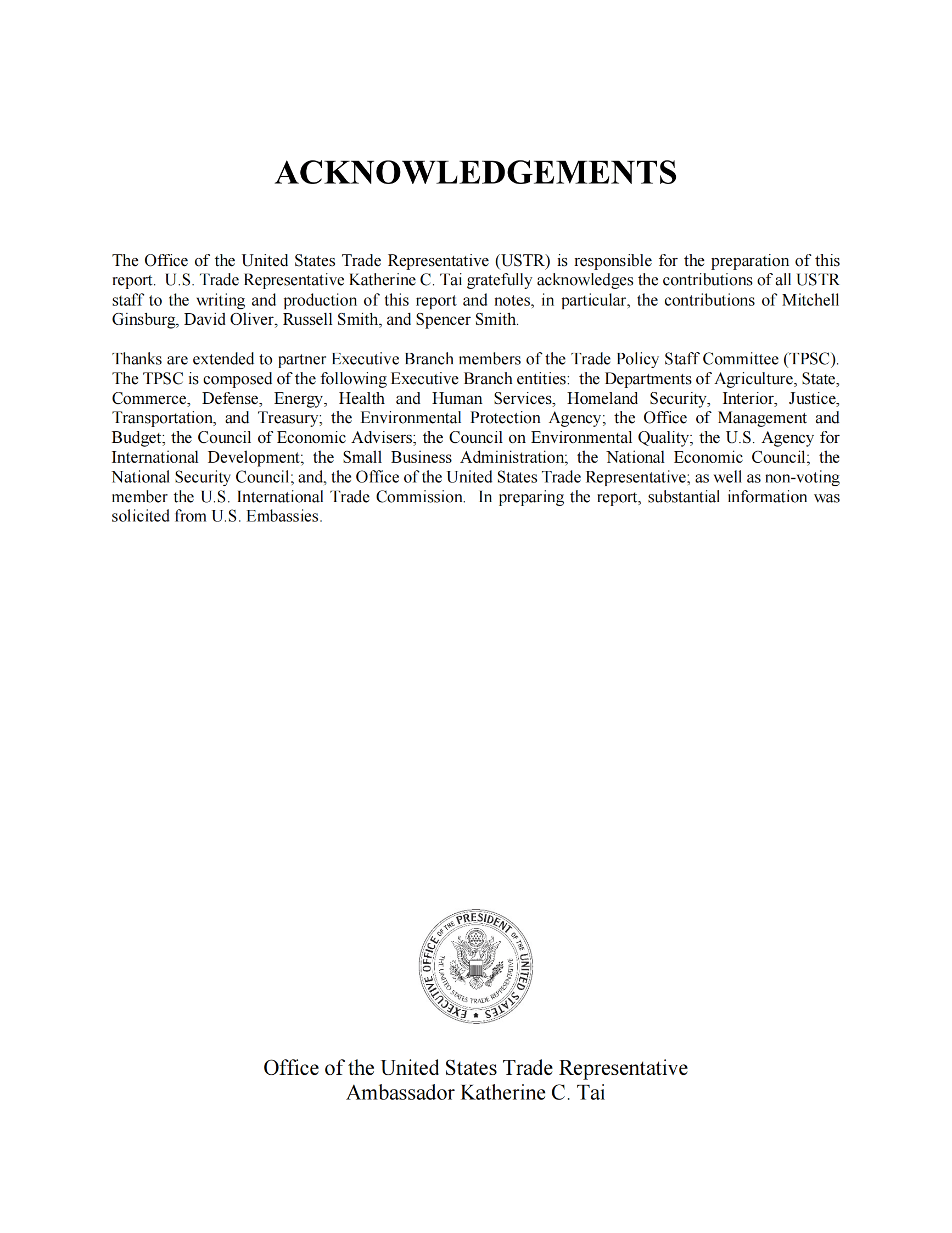 2022年美国对外贸易壁垒国家贸易评估报告【英文版】 第2页