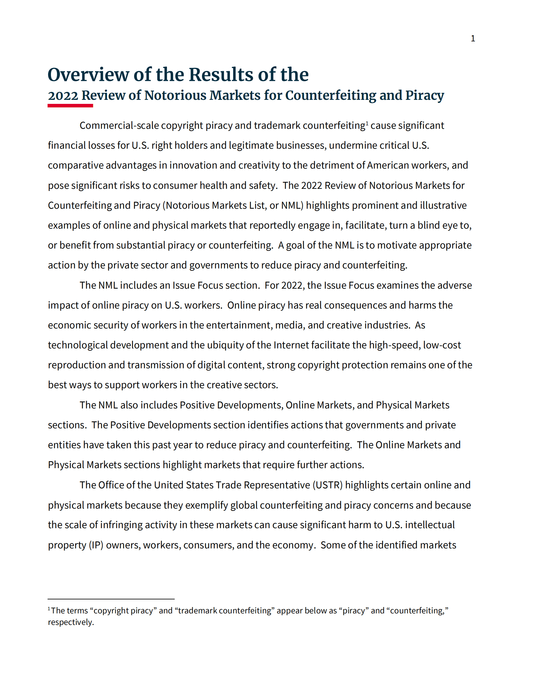 2022年假冒和盗版恶名市场审查结果【英文版】 第4页